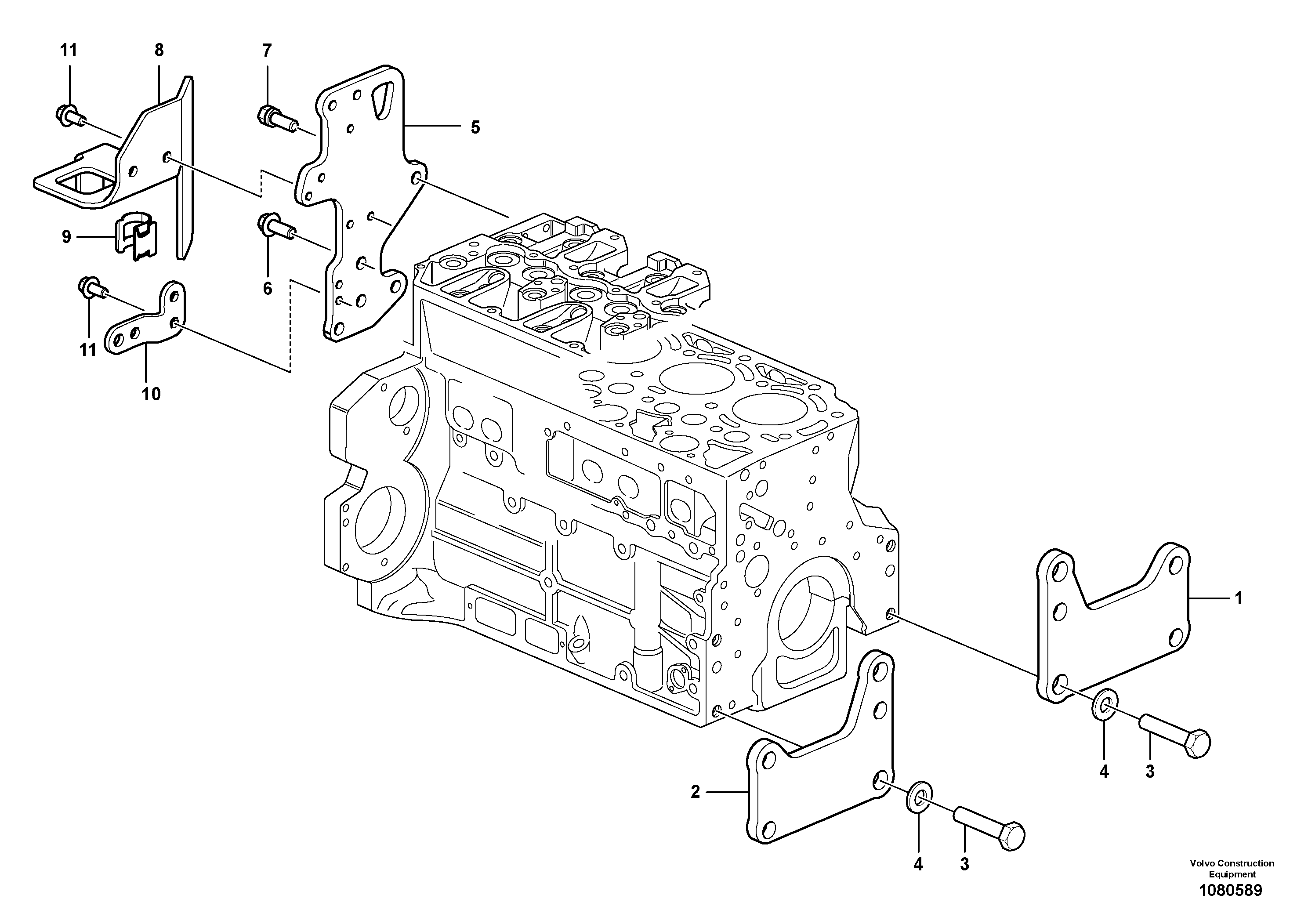 Bracket VOE22561880 VOLVO