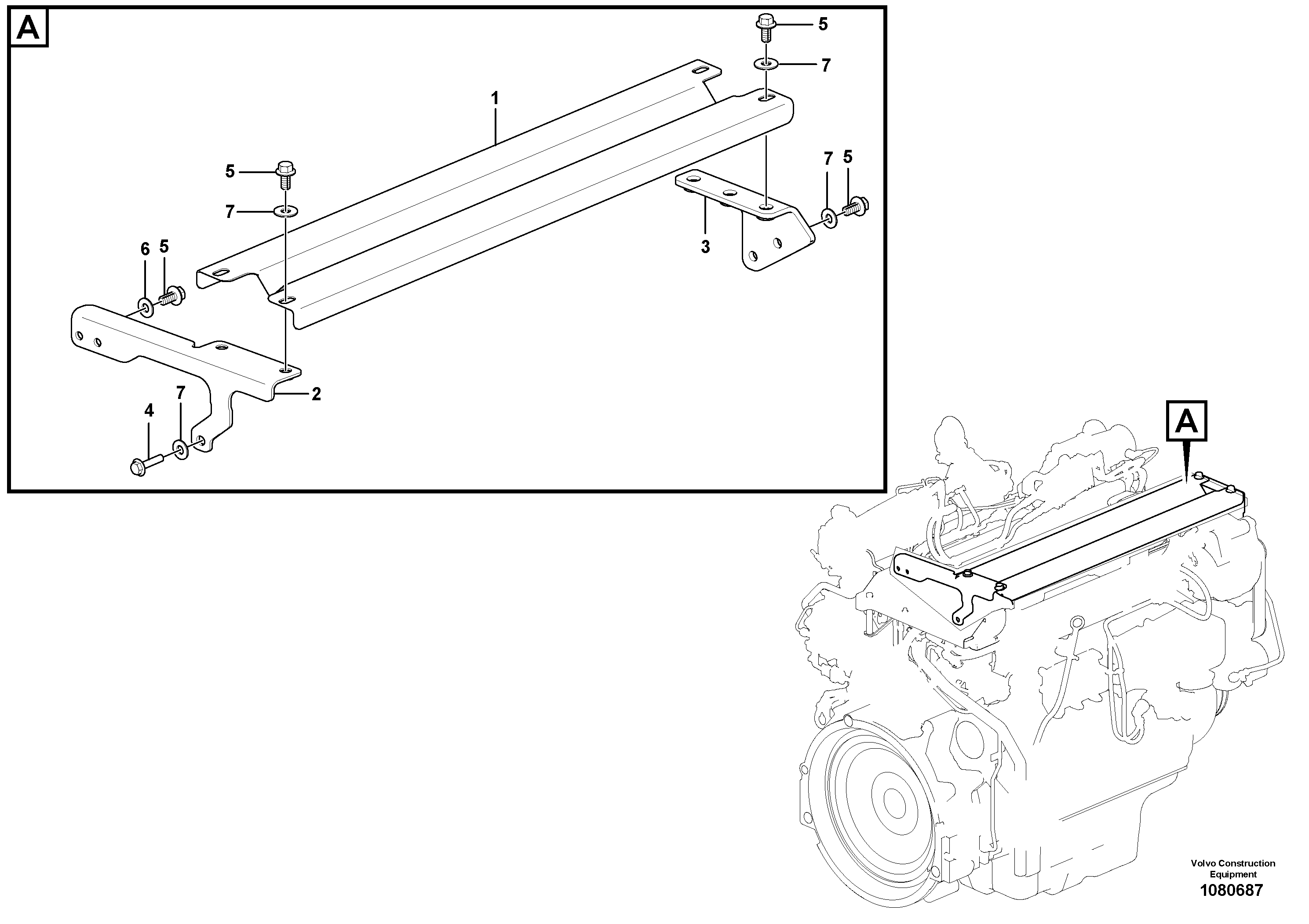 Seat frame RM/VOE14674824 VOLVO