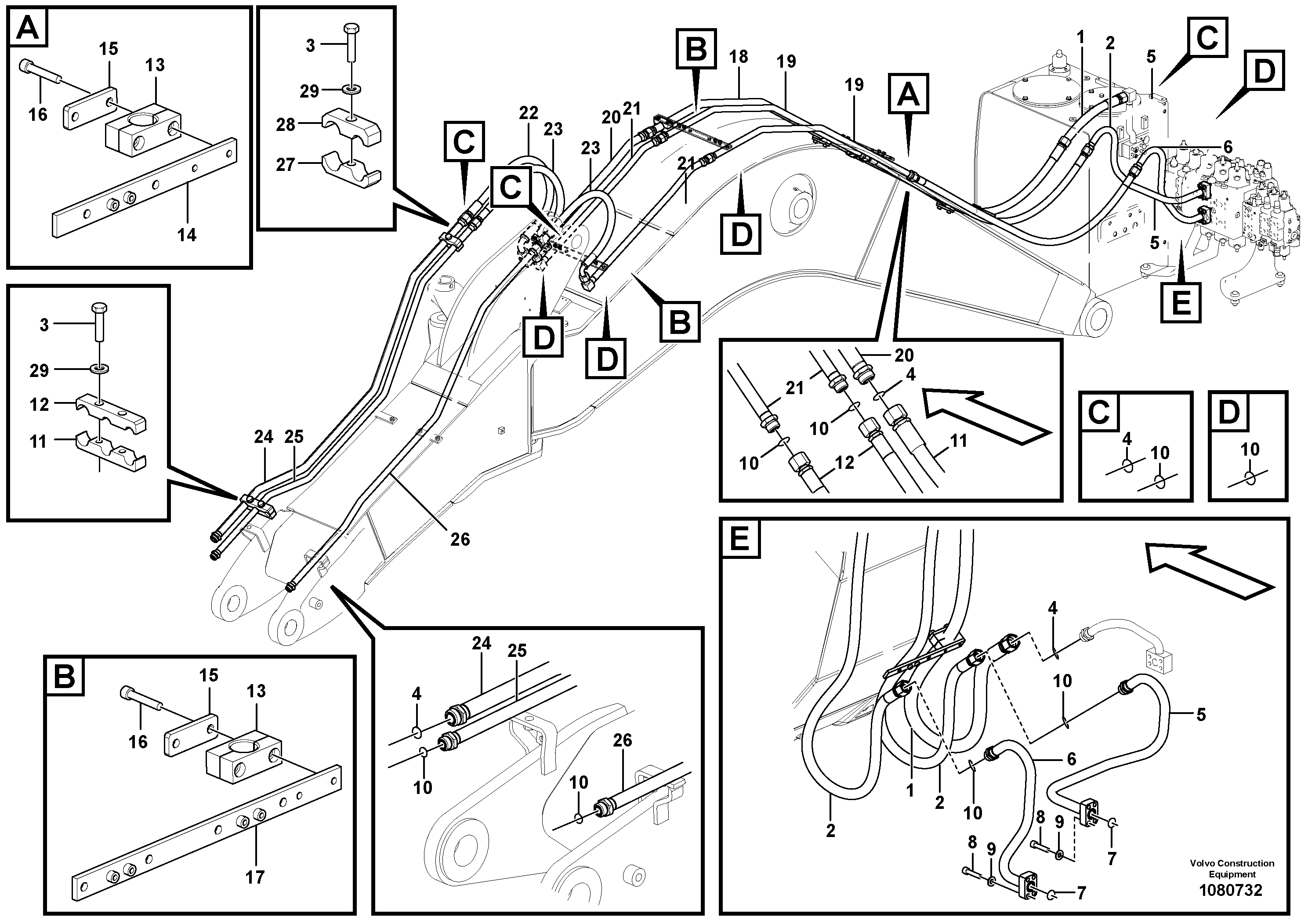 Timing gear casing VOE14698356 VOLVO