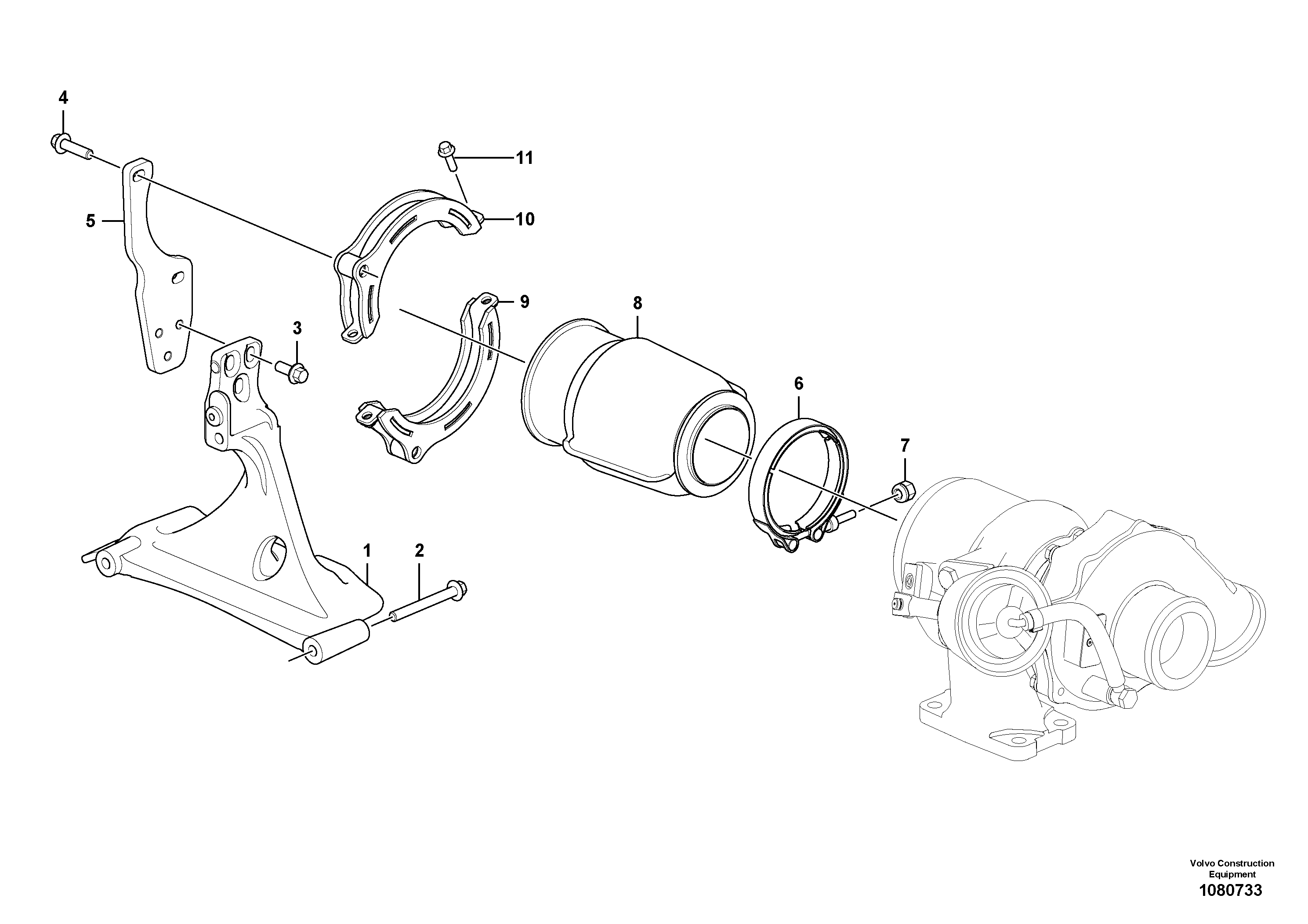 Seat frame VOE22563941 VOLVO