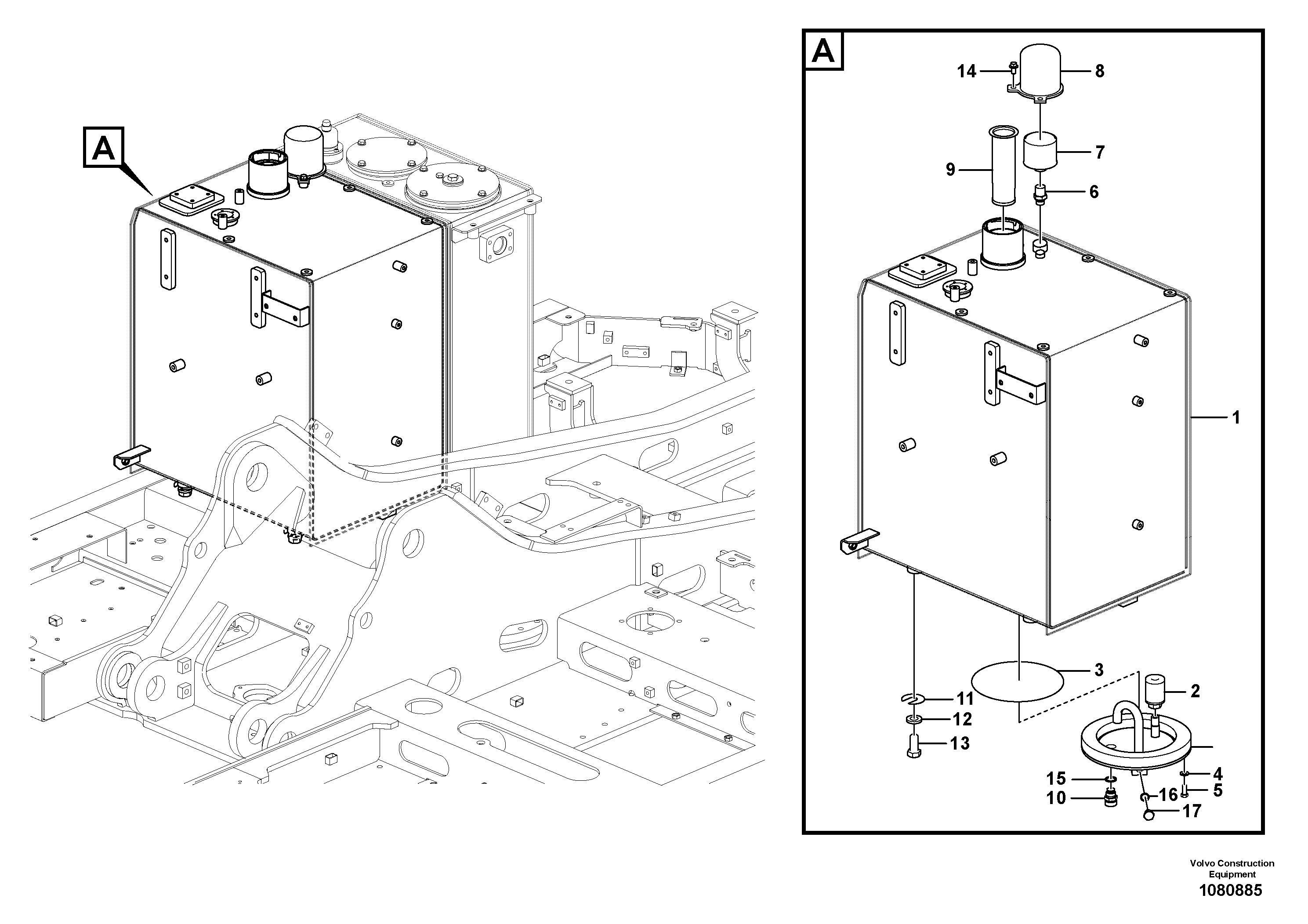 Frame, Lh VOE14698673 VOLVO