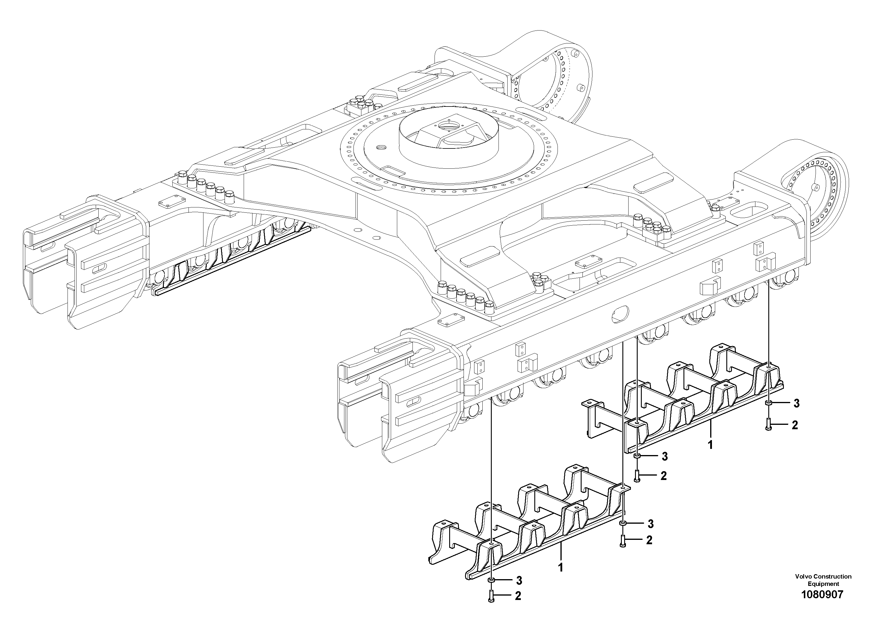 Mounting rail VOE60110024 VOLVO