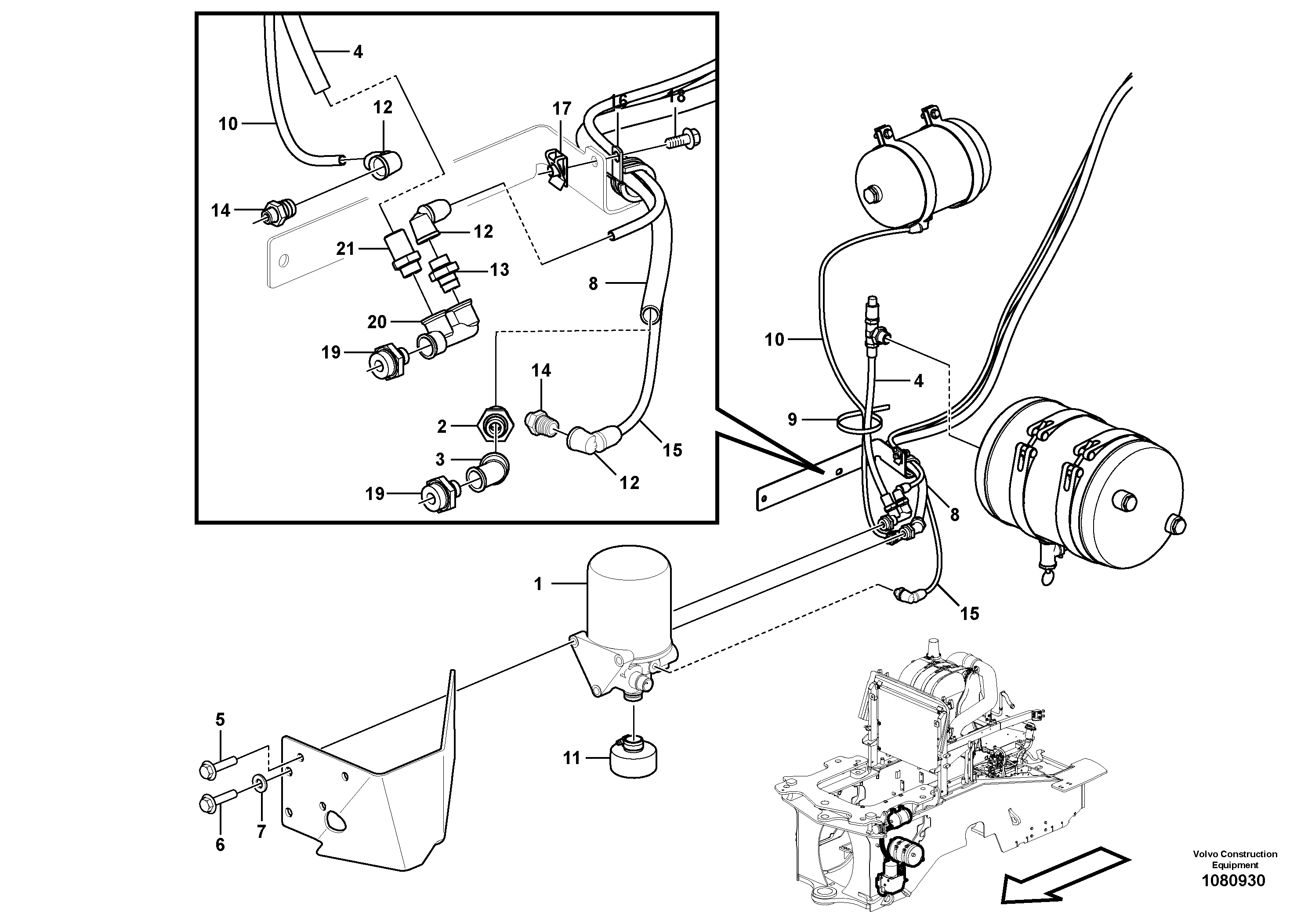 Filter Housing VOE21620181 VOLVO