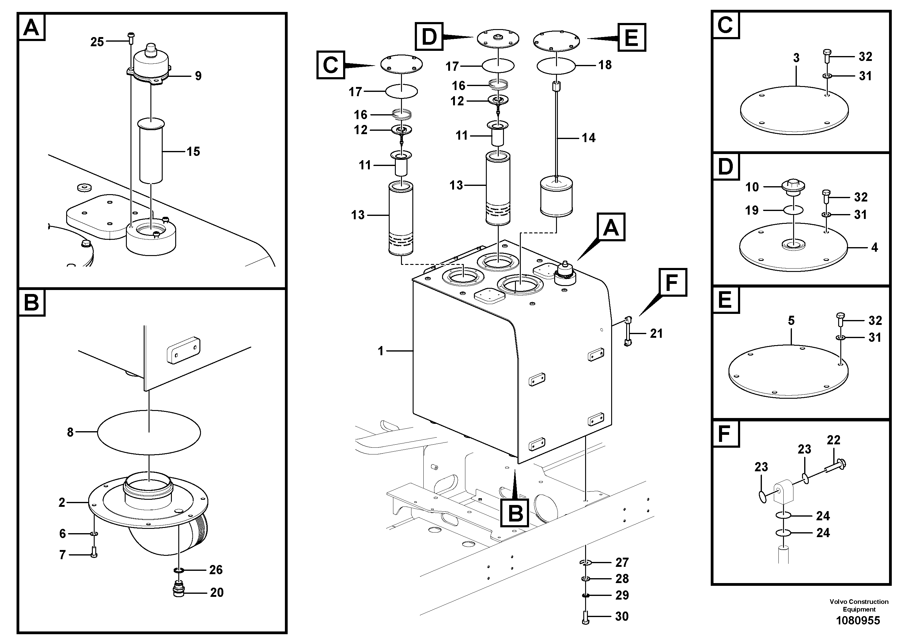 Flywheel housing VOE14737475 VOLVO