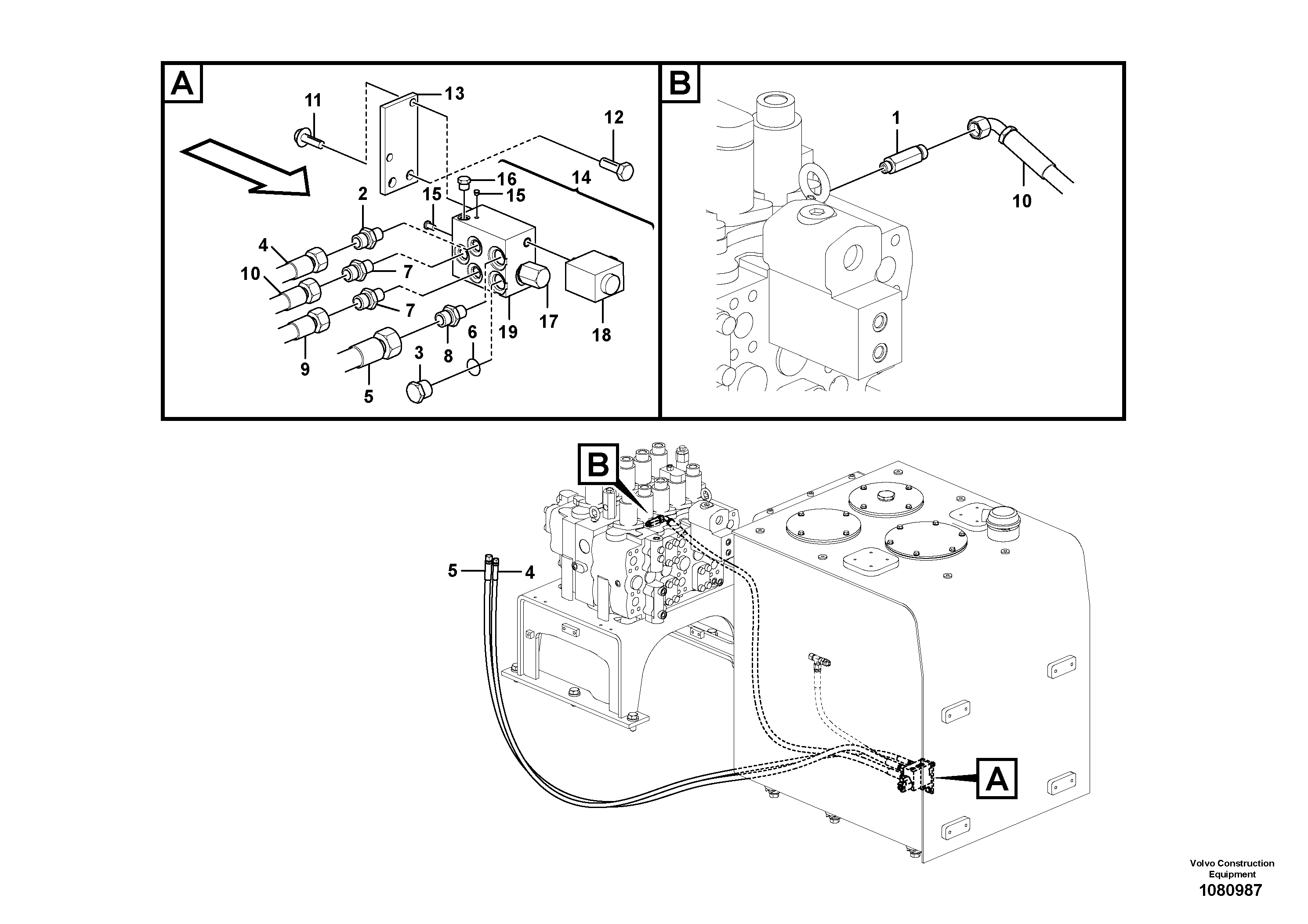 Timing gear casing VOE15801330 VOLVO