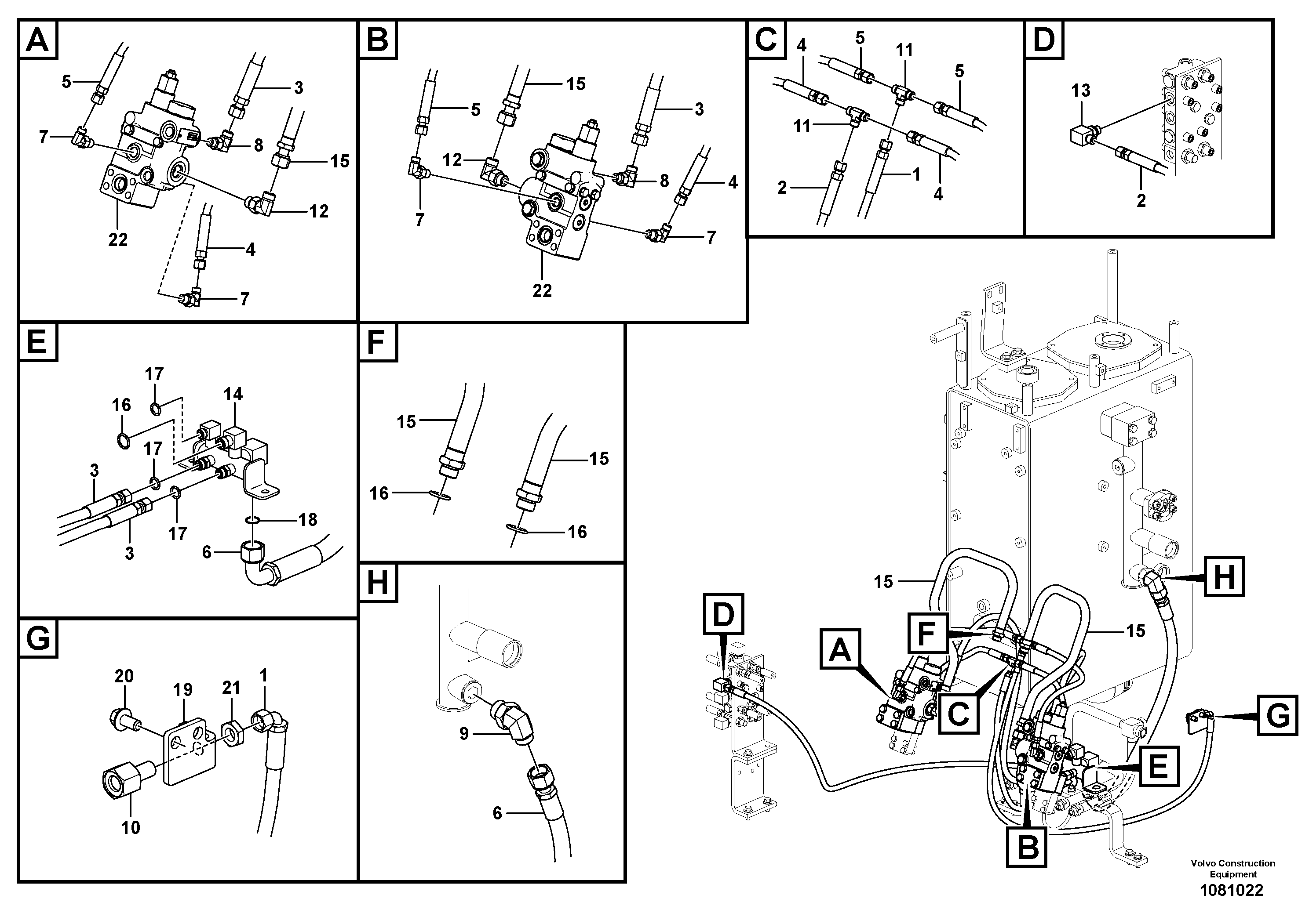 Timing gear casing VOE15801080 VOLVO