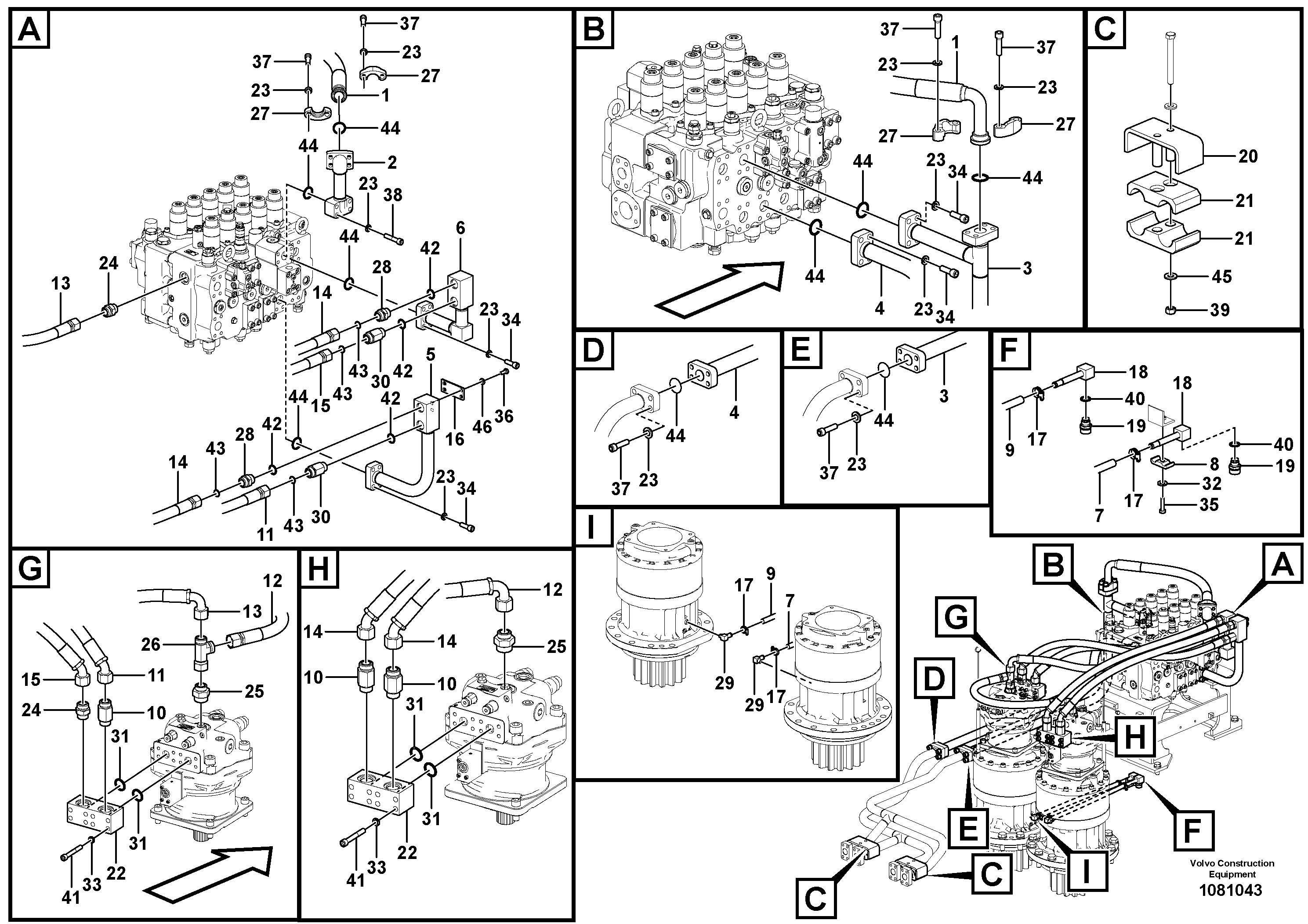 Timing gear casing VOE15801045 VOLVO