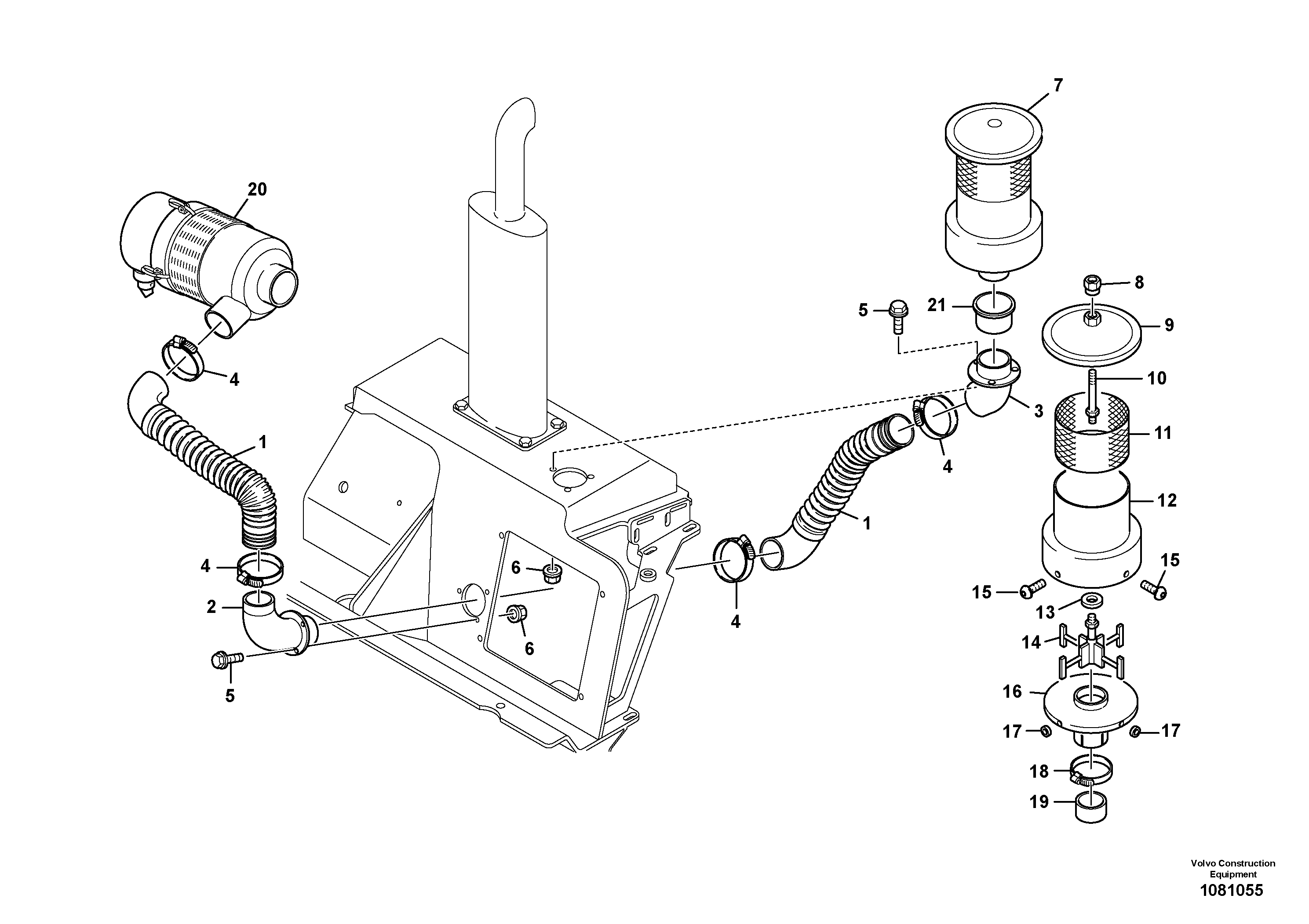Air Press Pipe VOE15232311 VOLVO