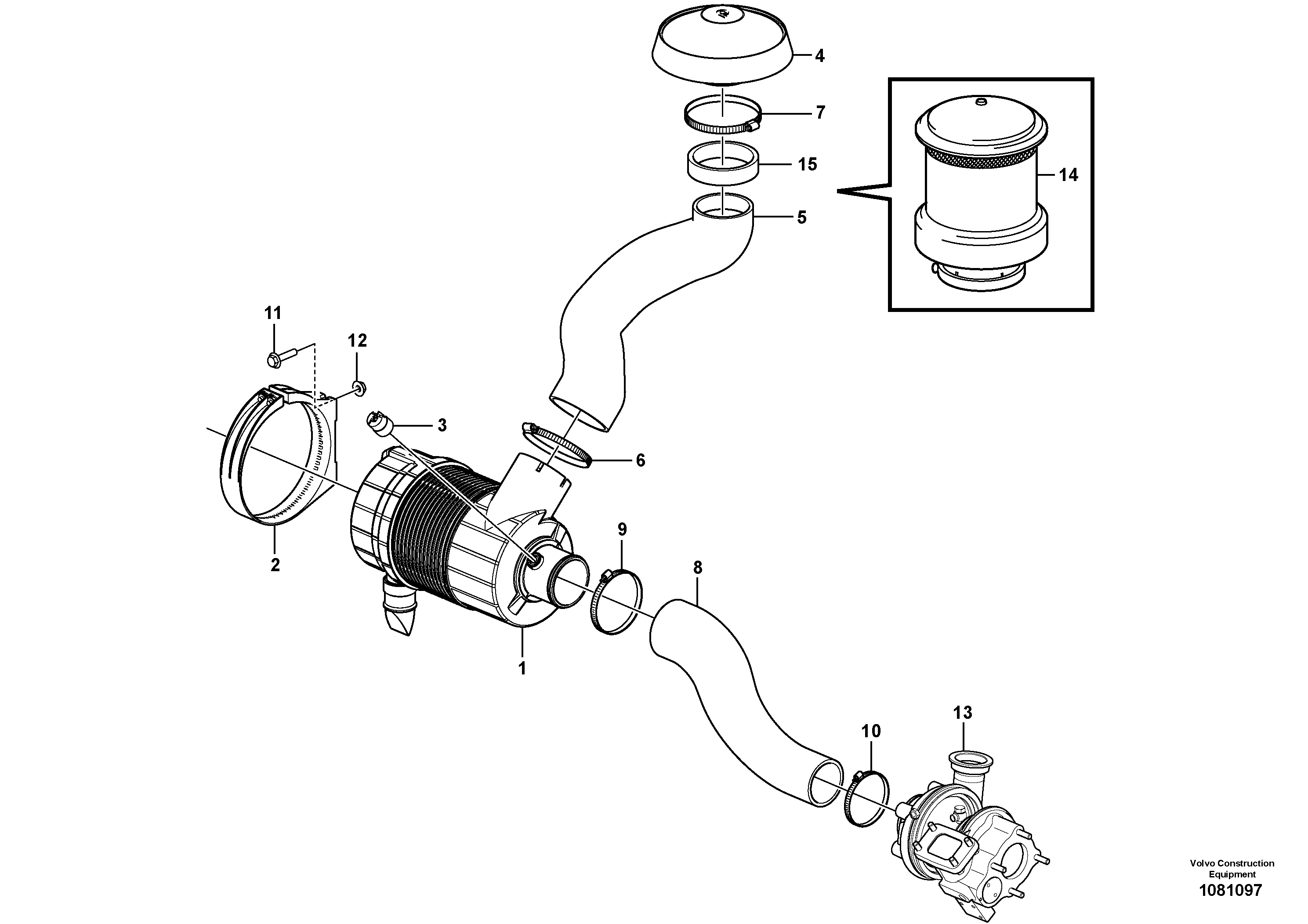 Top Roller VOE15203335 VOLVO