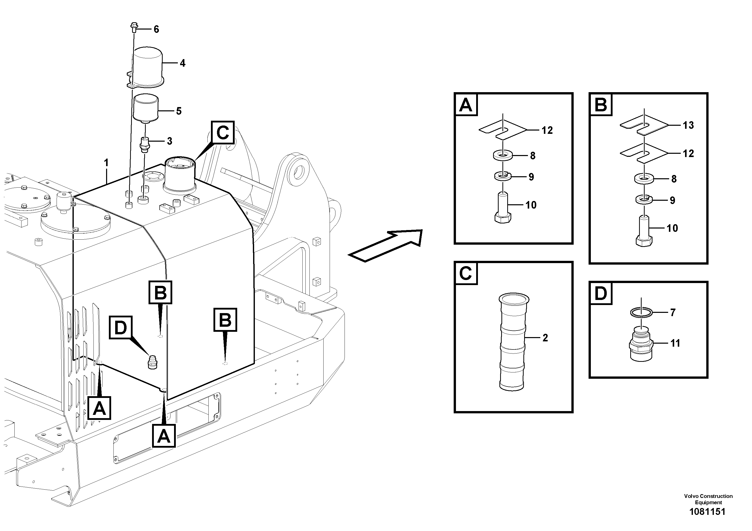 Fuel tank VOE14699598 VOLVO