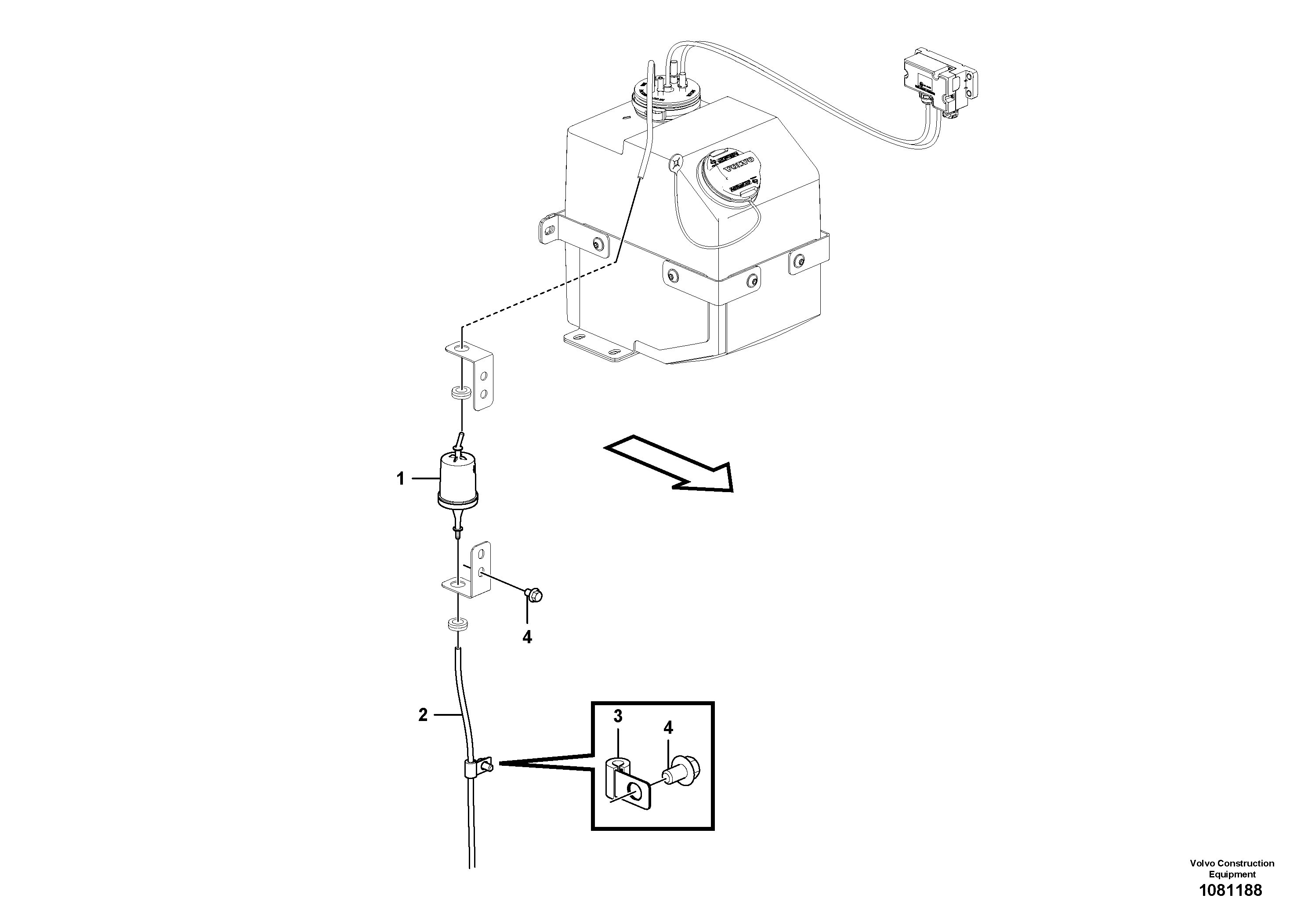Fuel miser valve VOE14673519 VOLVO