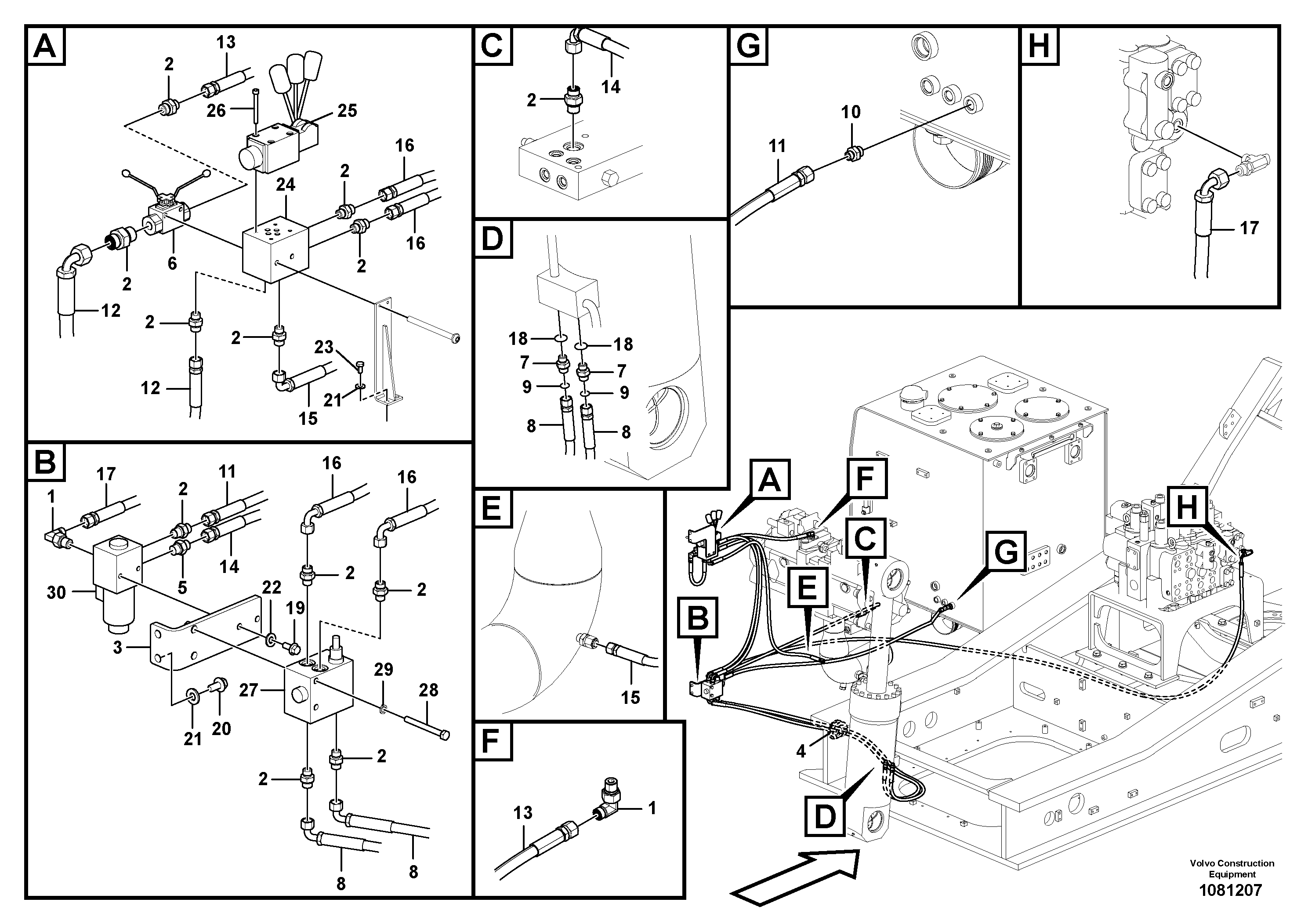 Timing gear casing VOE15801065 VOLVO
