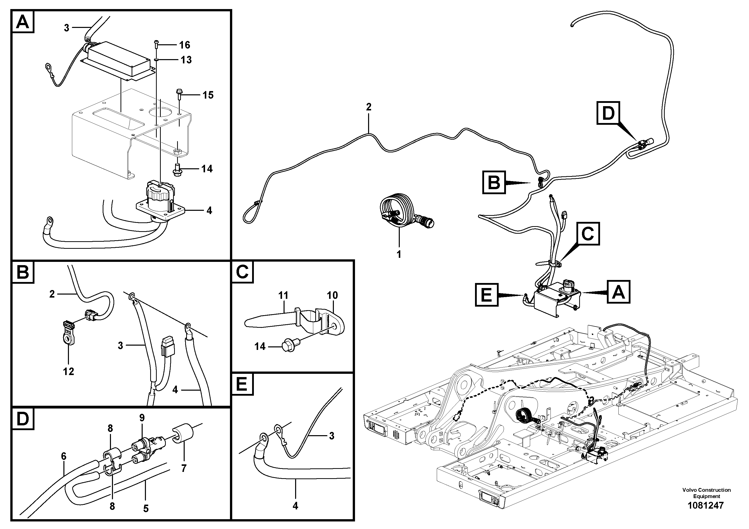 Radio Support VOE14673594 VOLVO