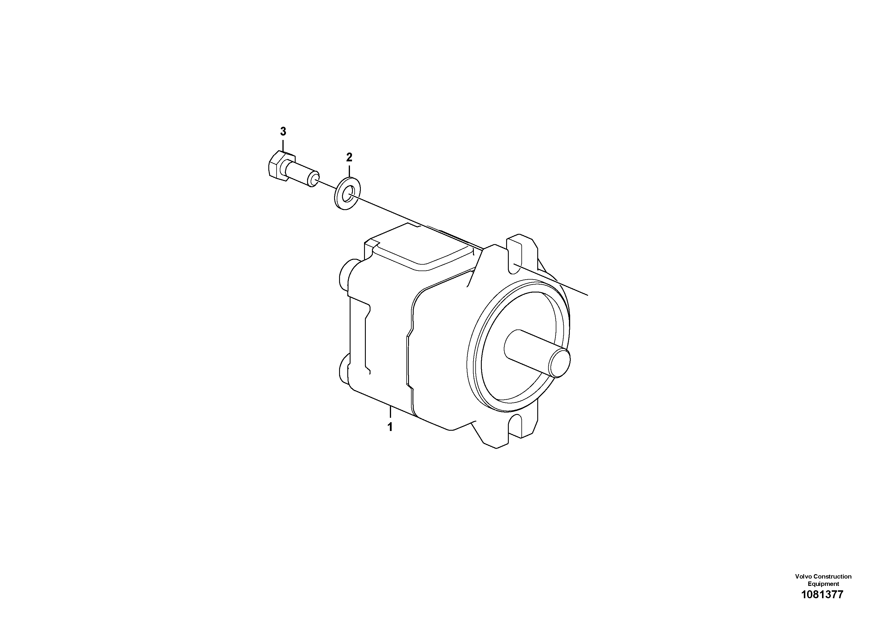 Mounting rail VOE60113346 VOLVO