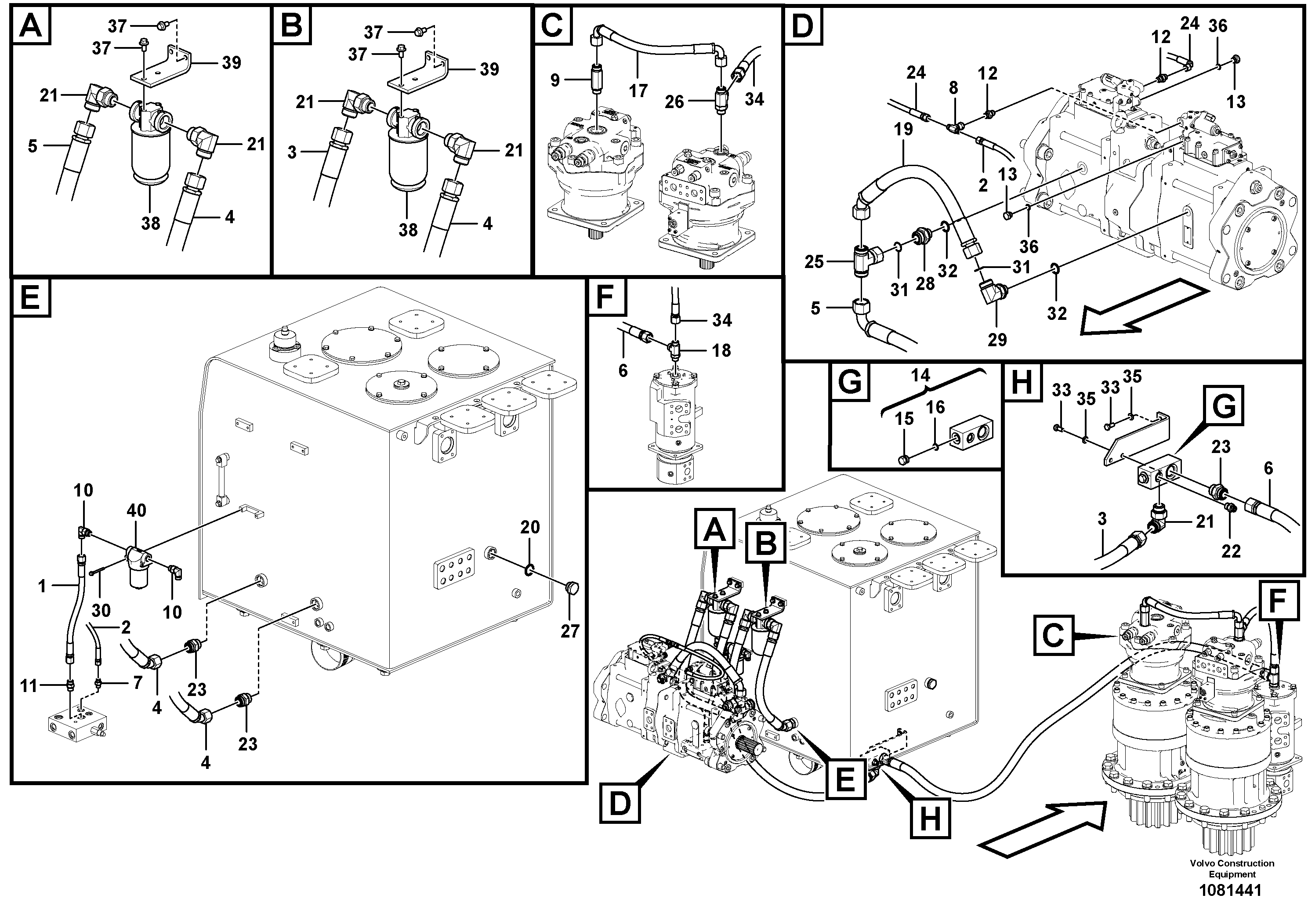 Timing gear casing VOE938357 VOLVO