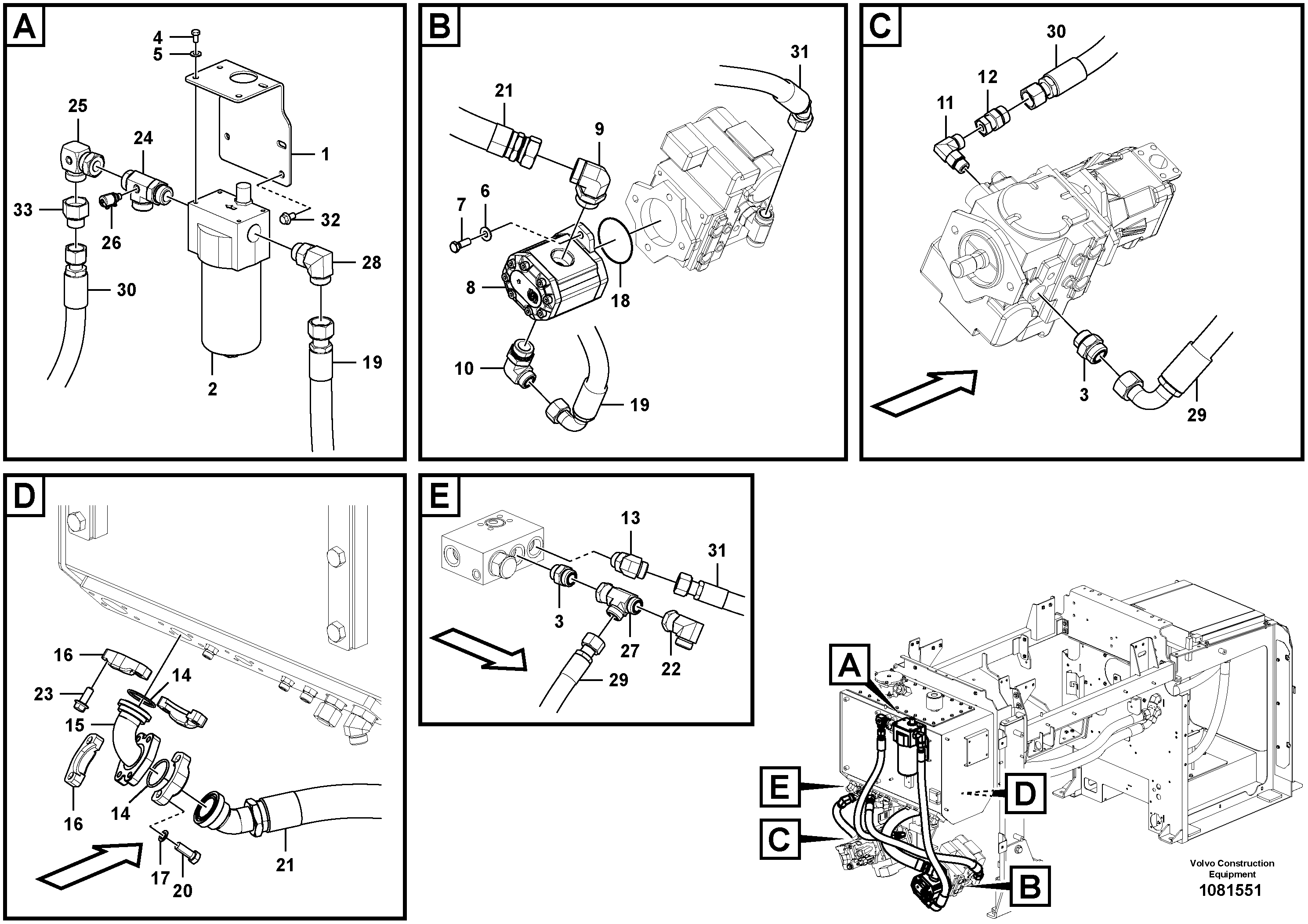 Seat frame VOE16232785 VOLVO
