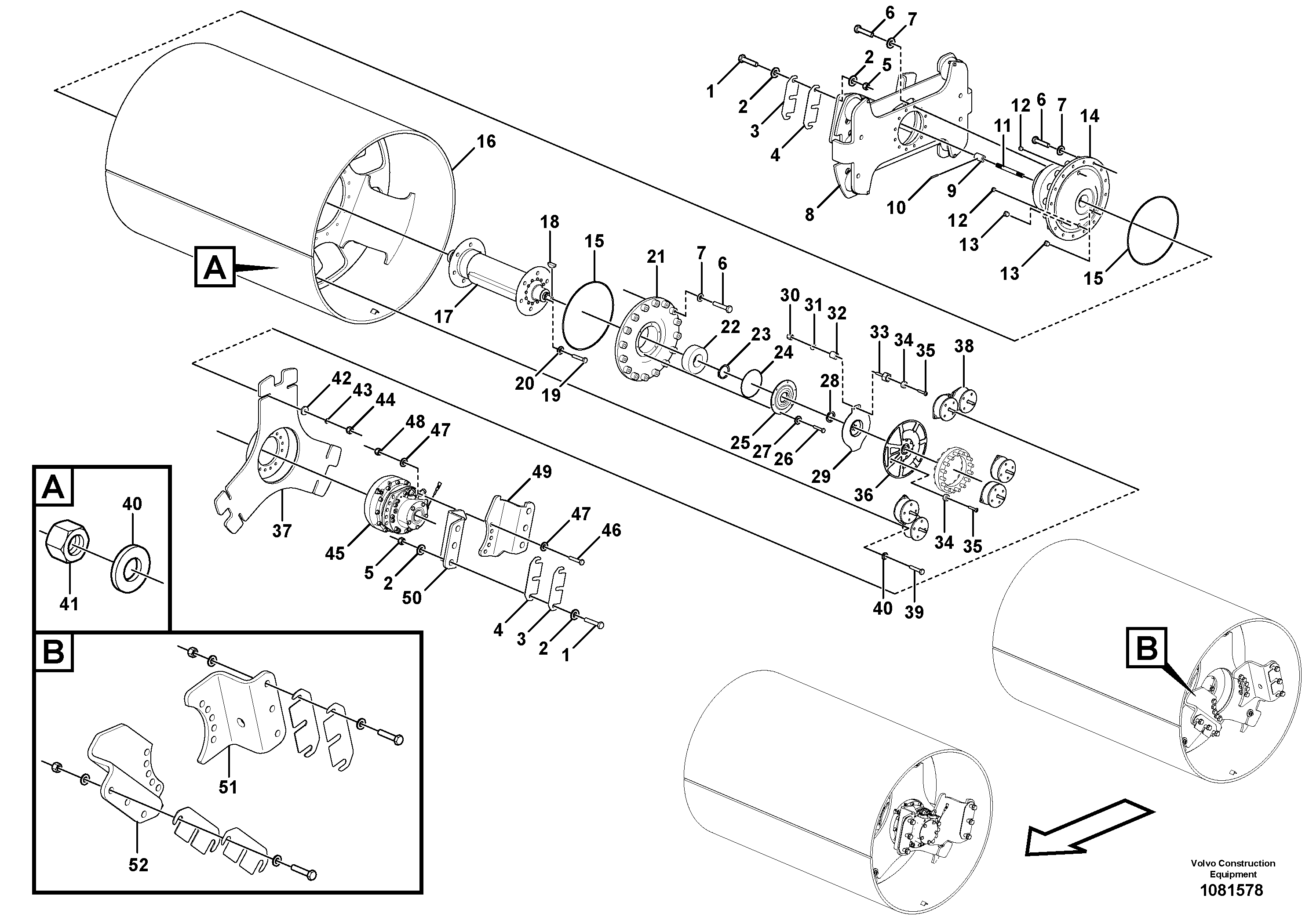 Balancer gasket VOE12792109 VOLVO