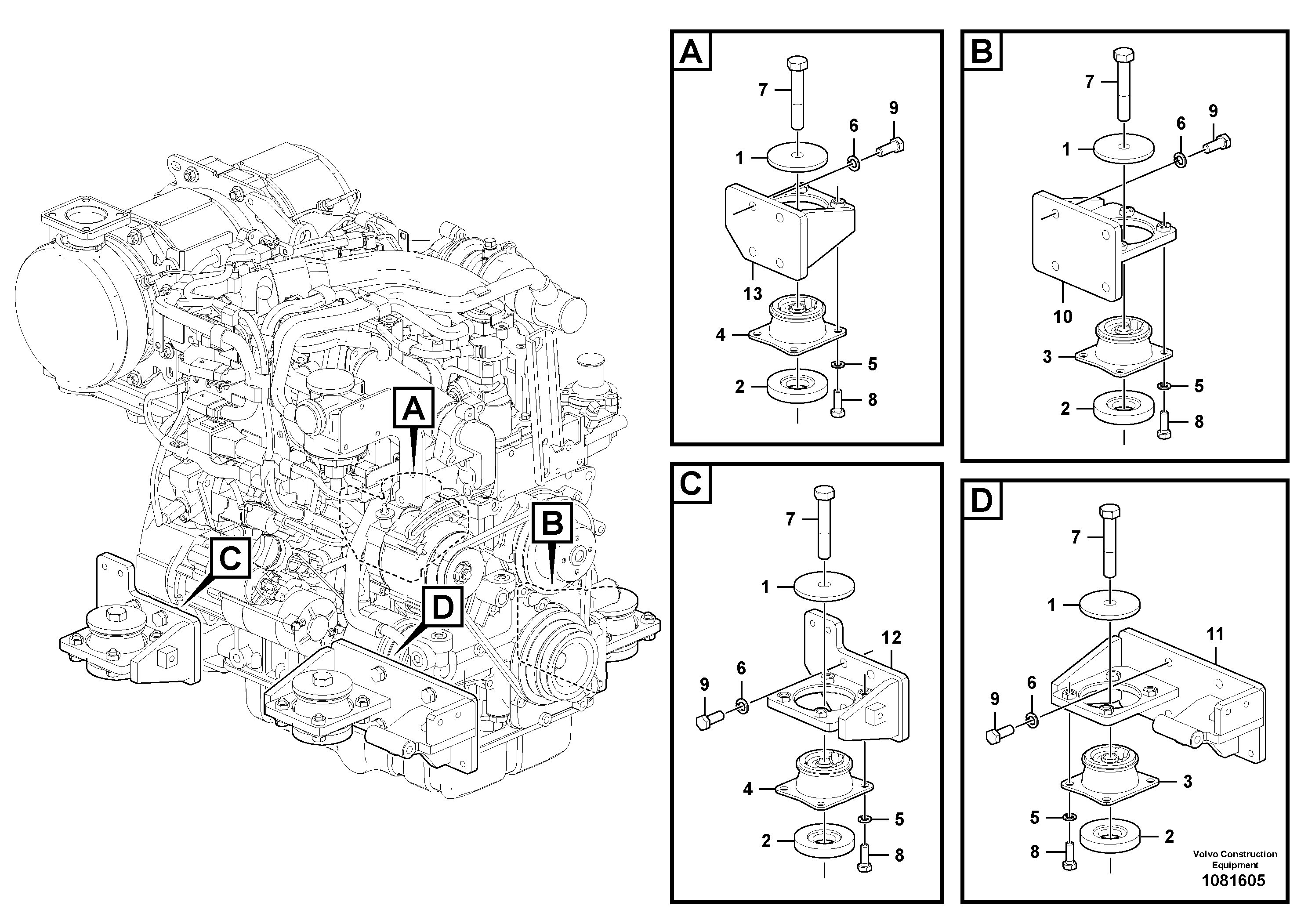 Seat frame VOE14680412 VOLVO