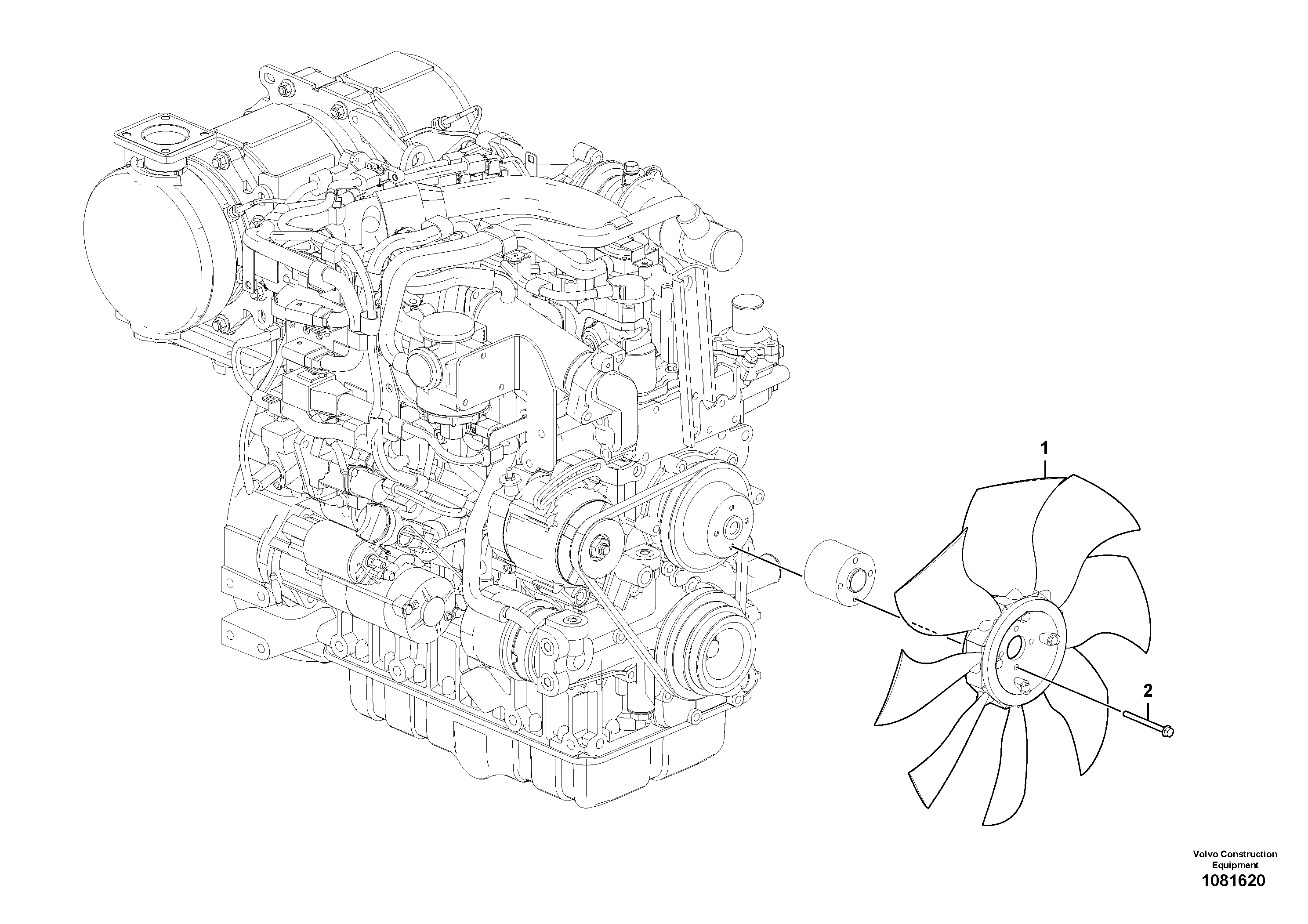 Extension pipe VOE14699891 VOLVO