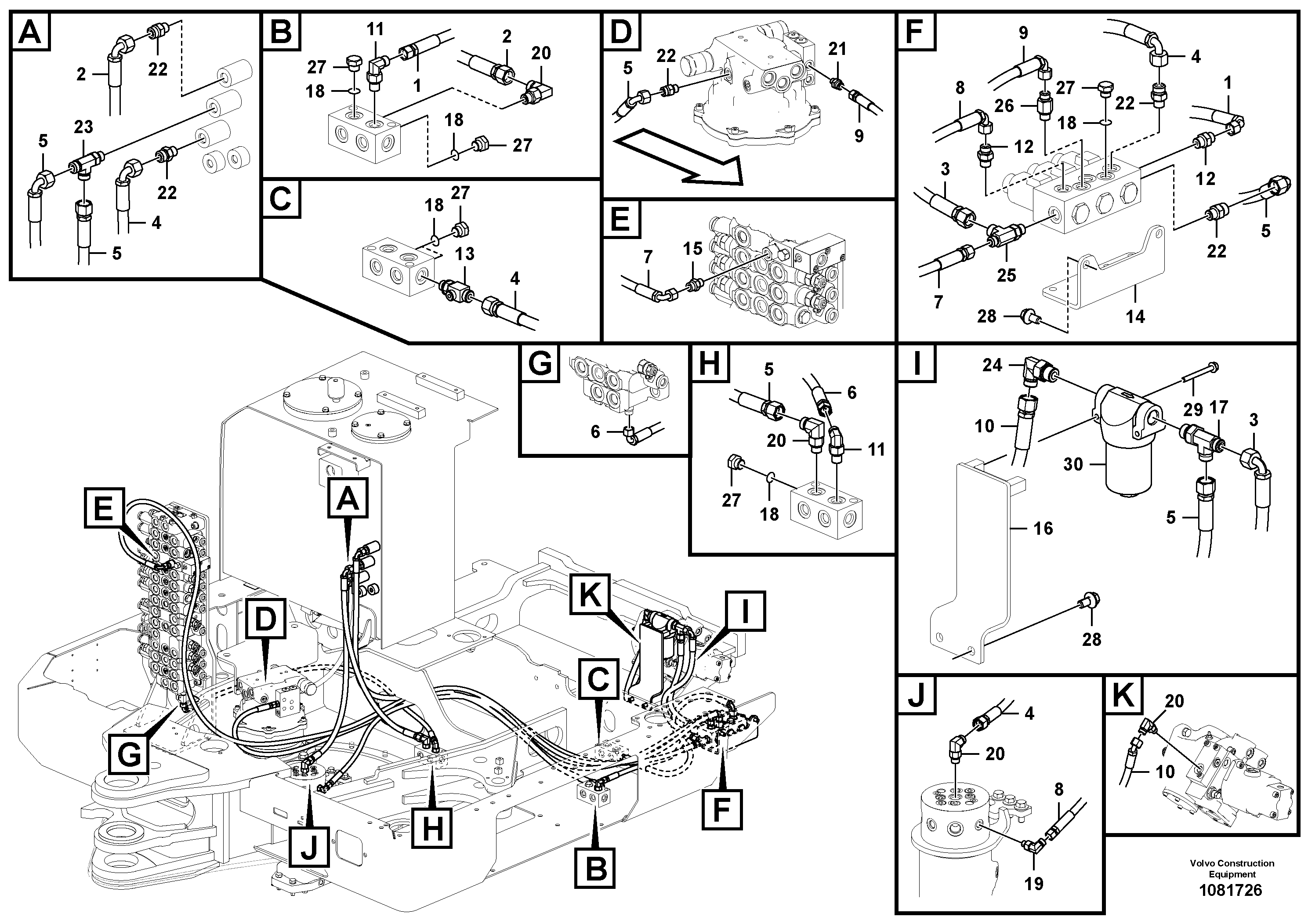 Bracket VOE14555918 VOLVO