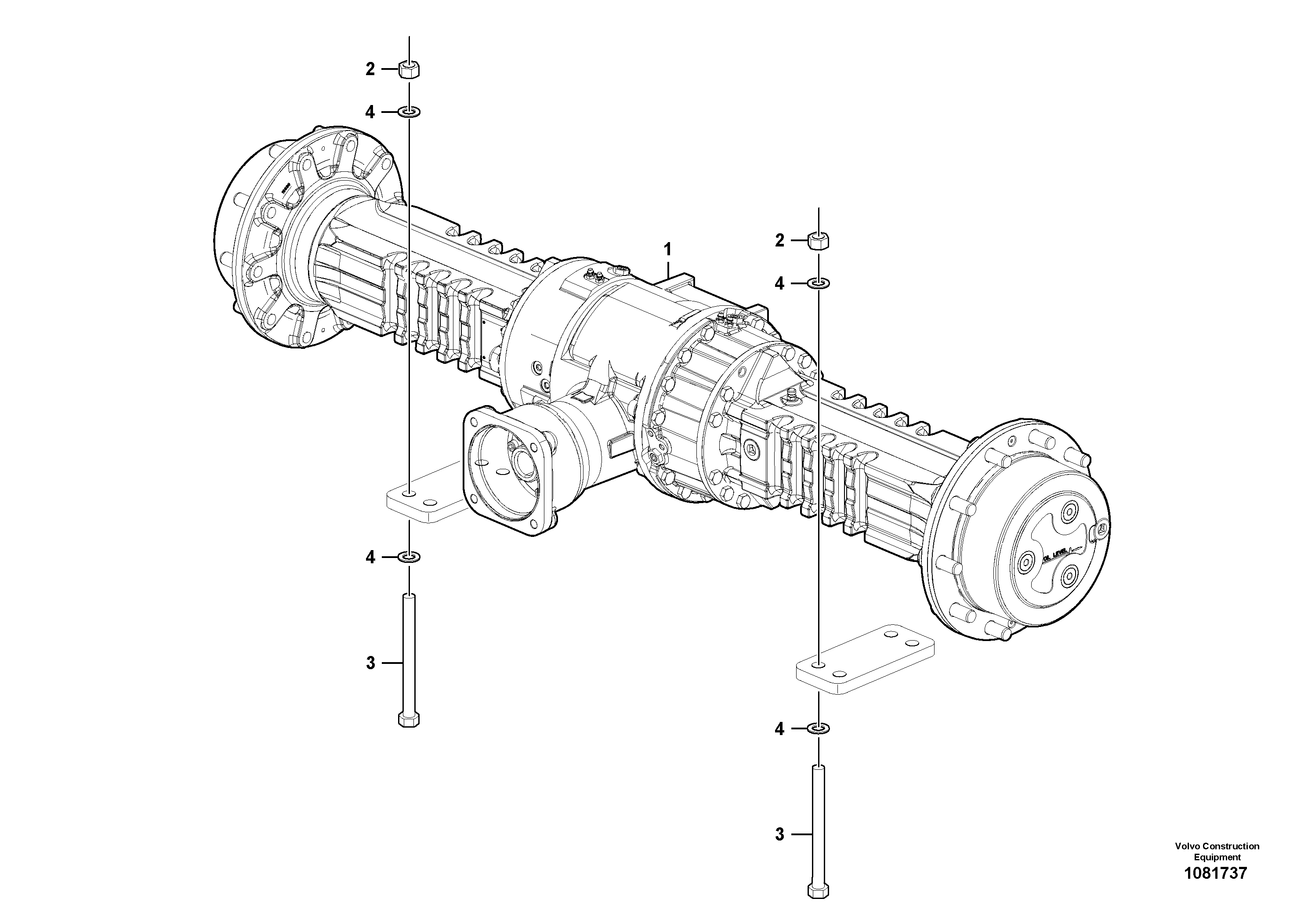 Mounting rail VOE993785 VOLVO