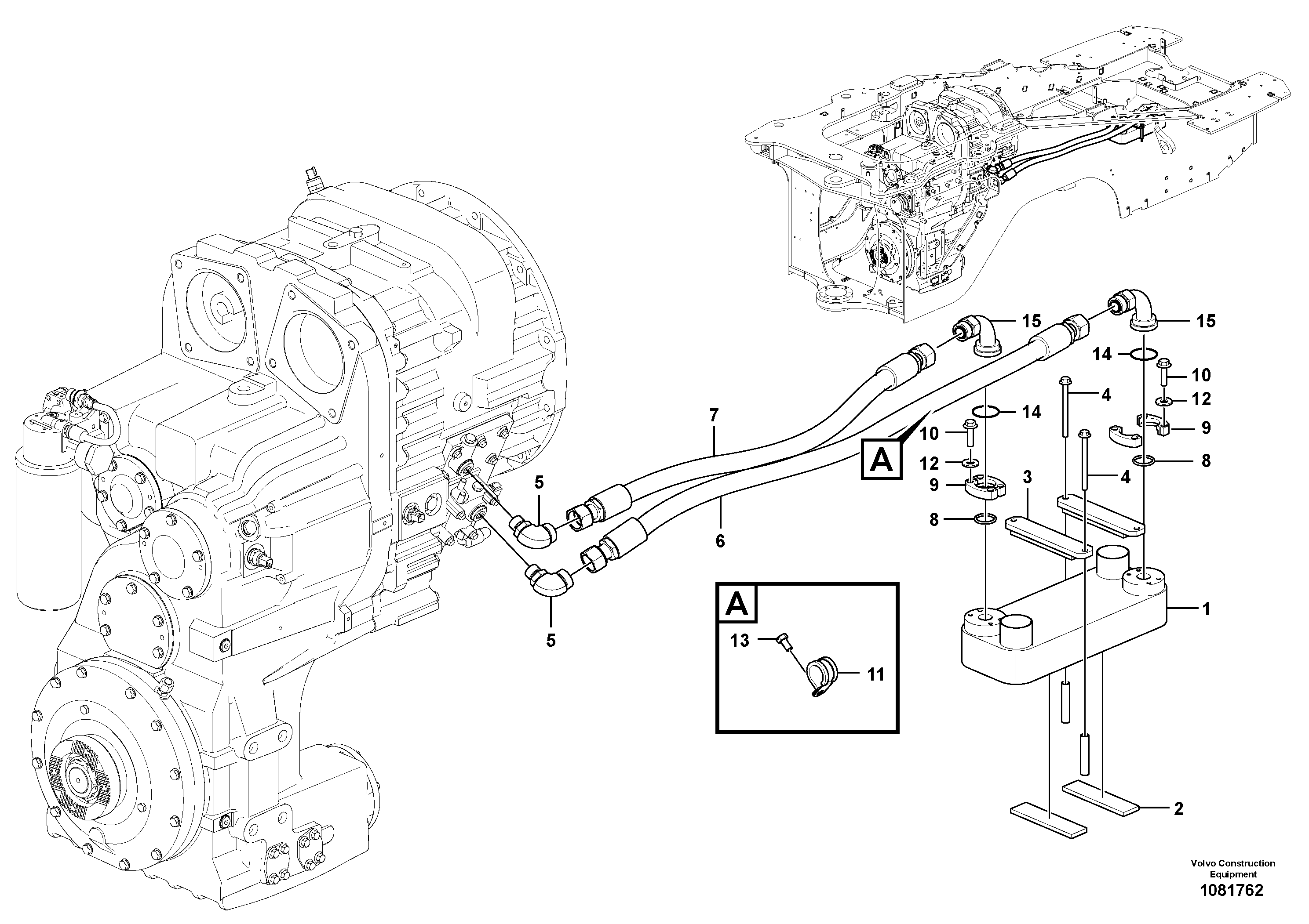 Timing gear casing VOE938295 VOLVO