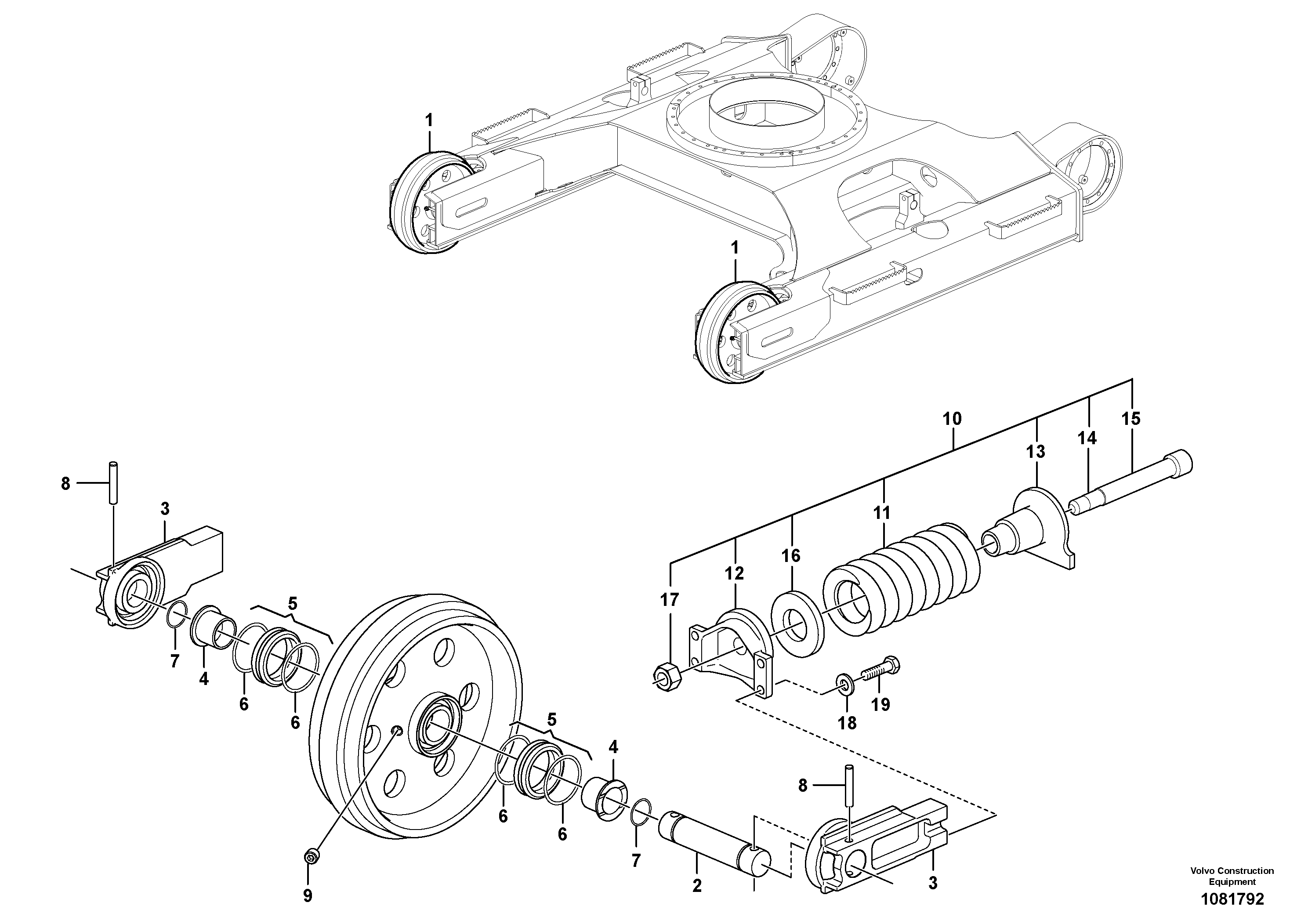 Seat frame VOE14737932 VOLVO