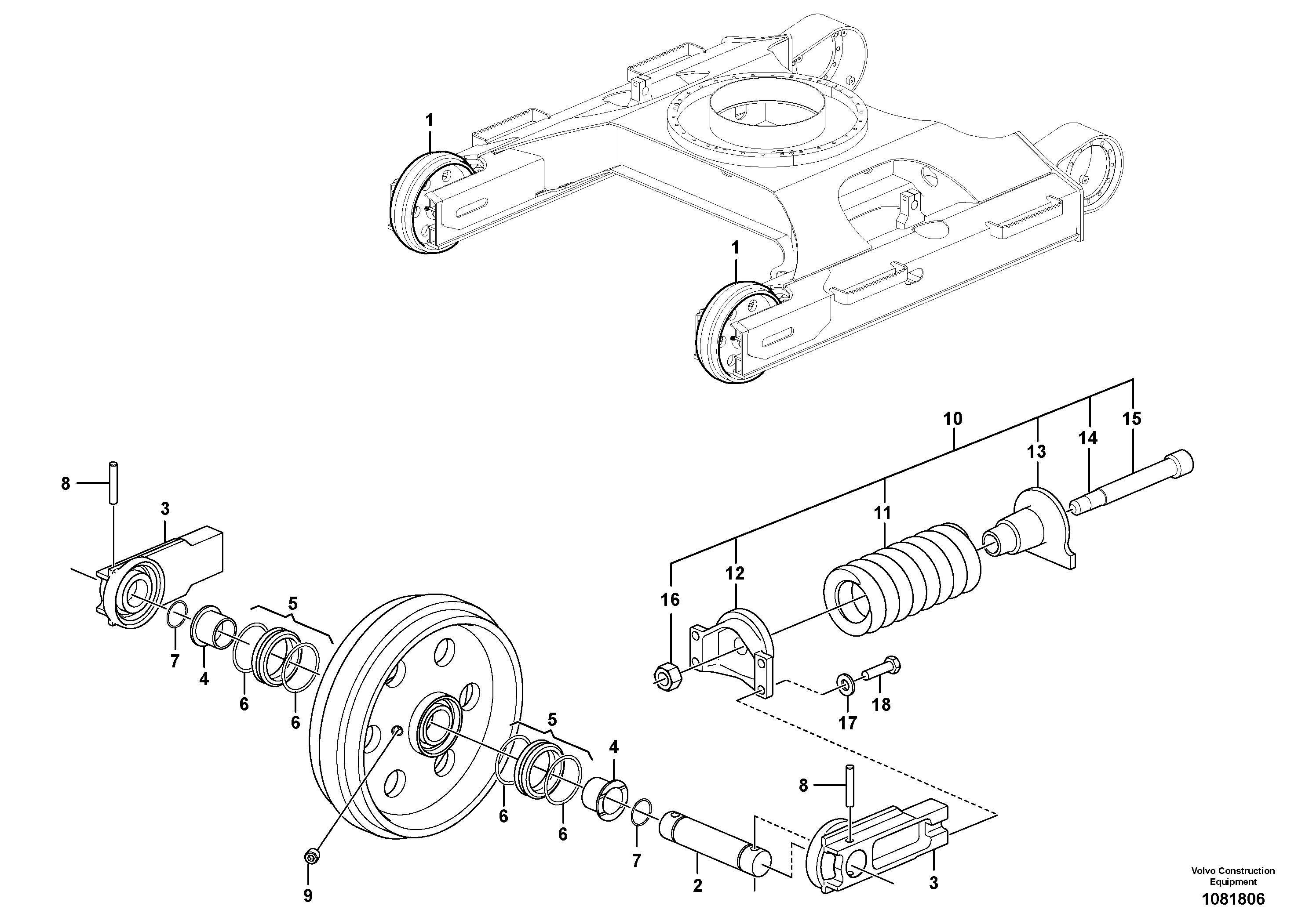Idler VOE14701931 VOLVO