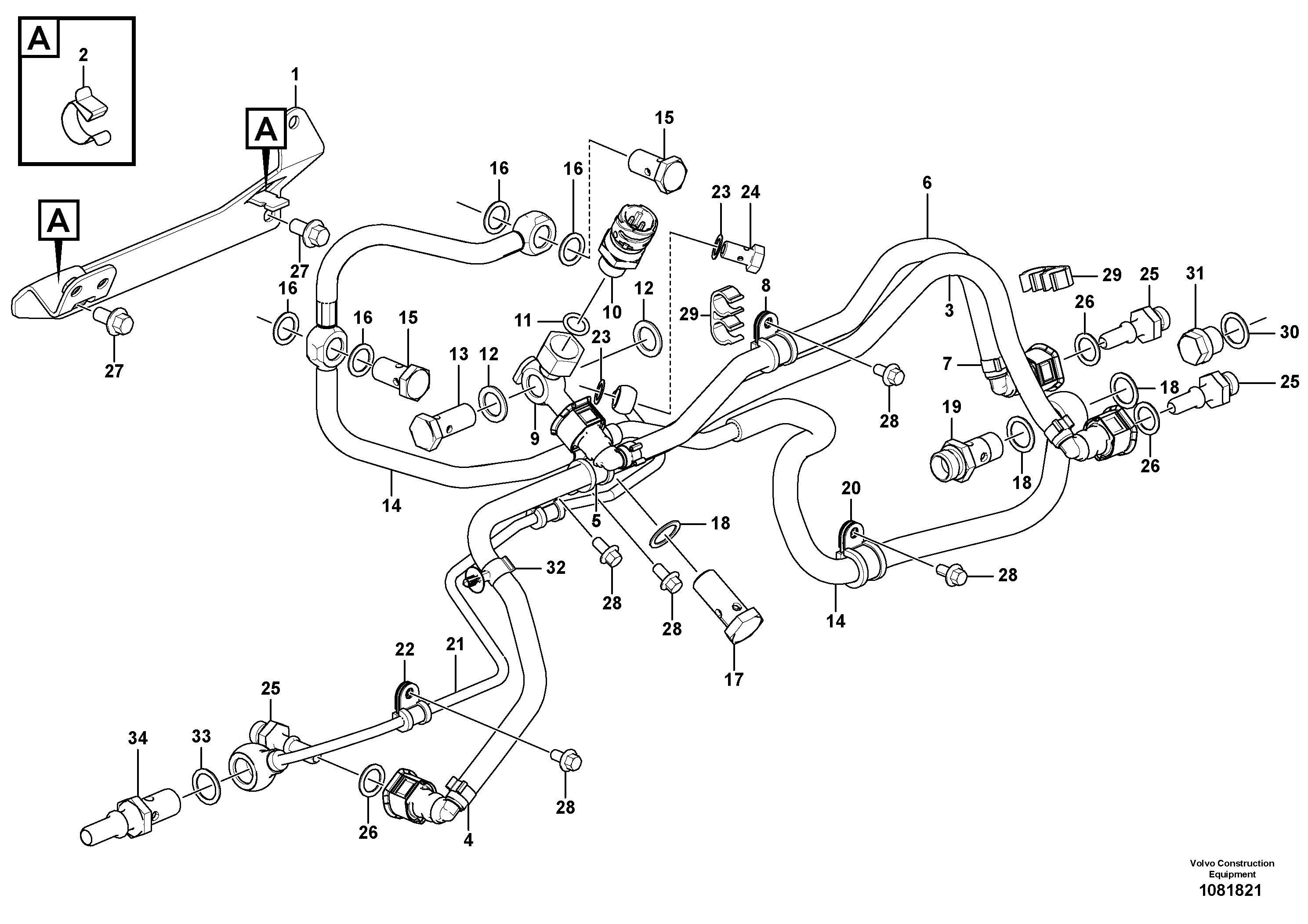 Pierce Nut VOE22347157 VOLVO