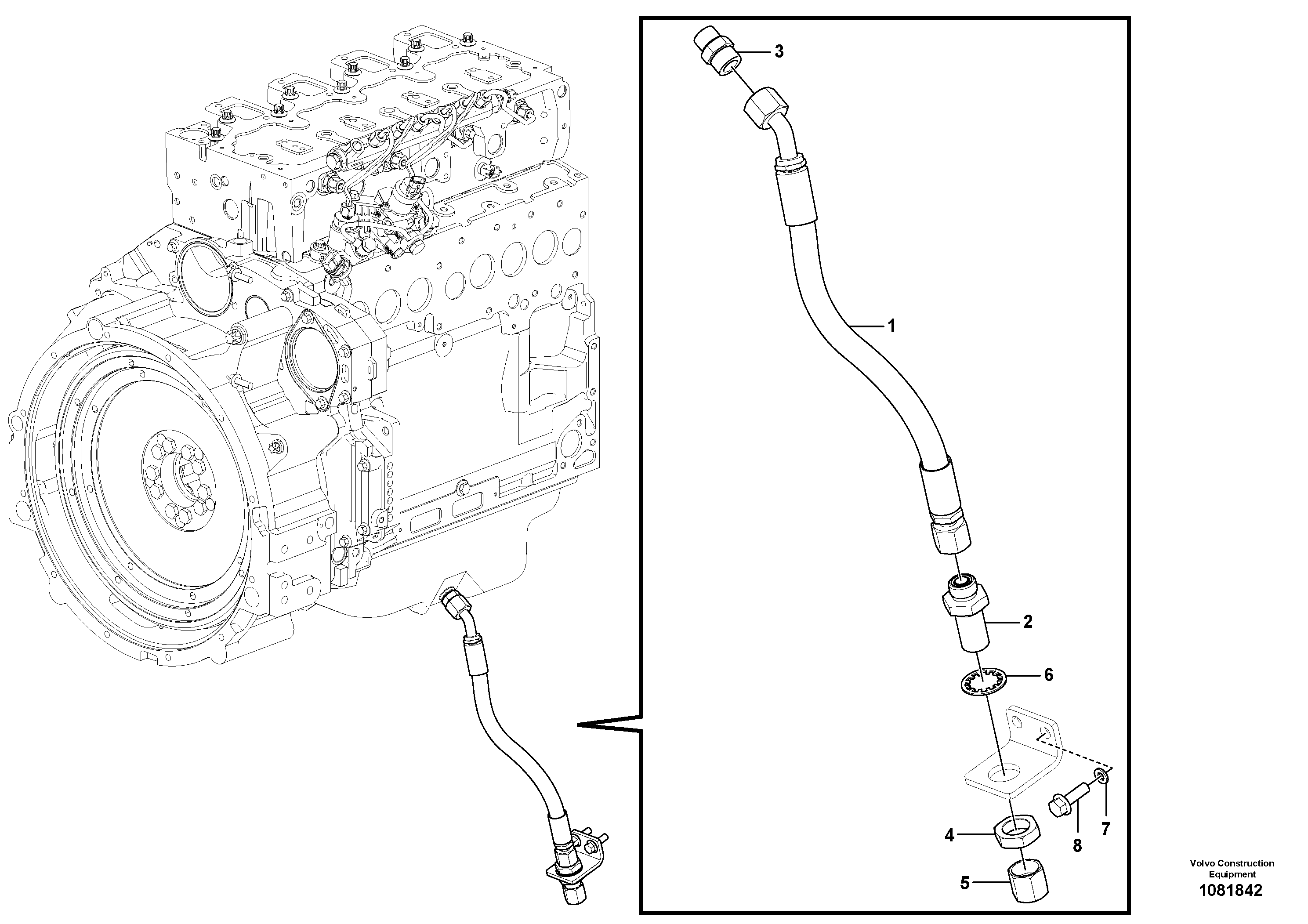Timing gear casing VOE12760896 VOLVO