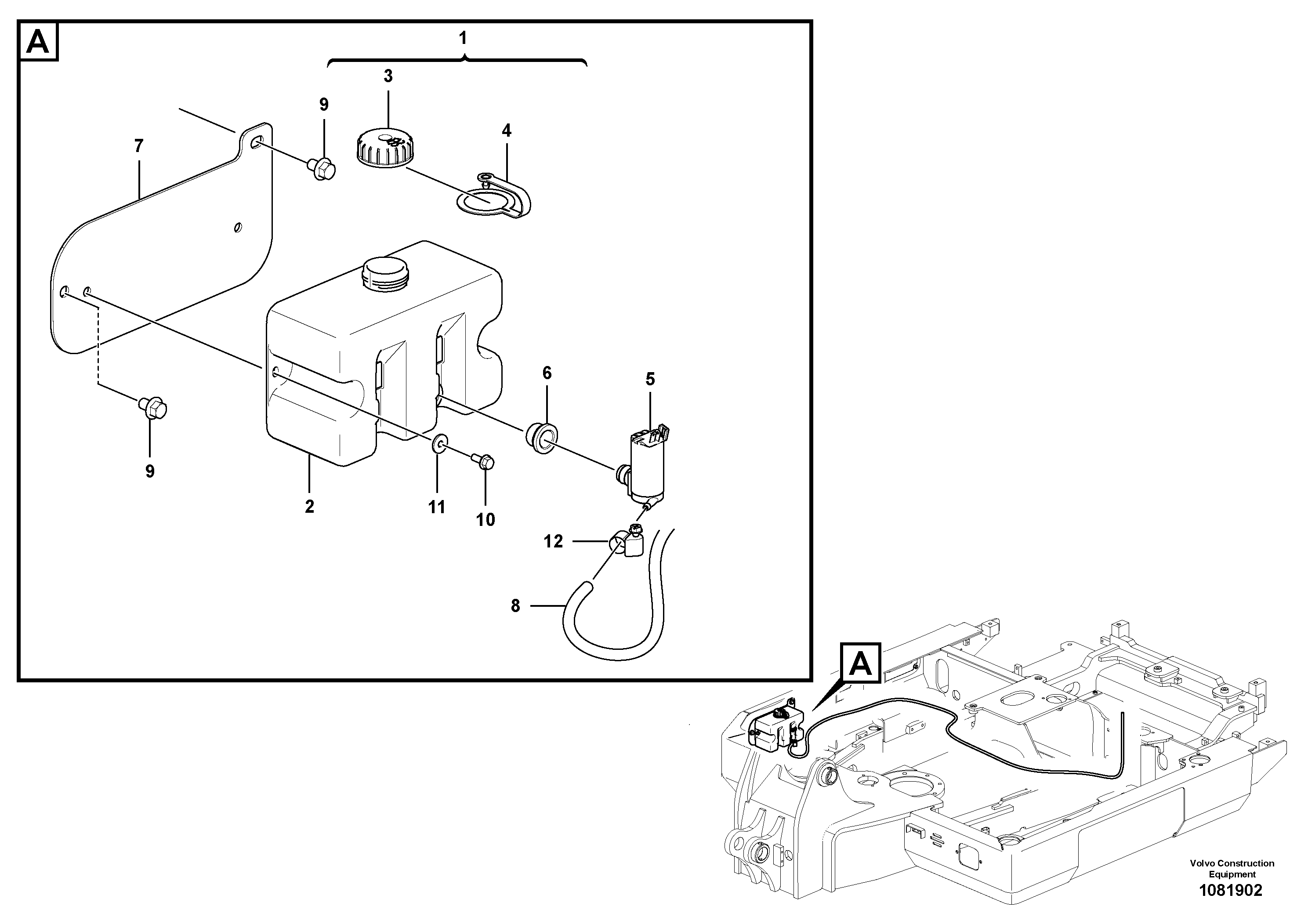 Seat frame VOE14699265 VOLVO