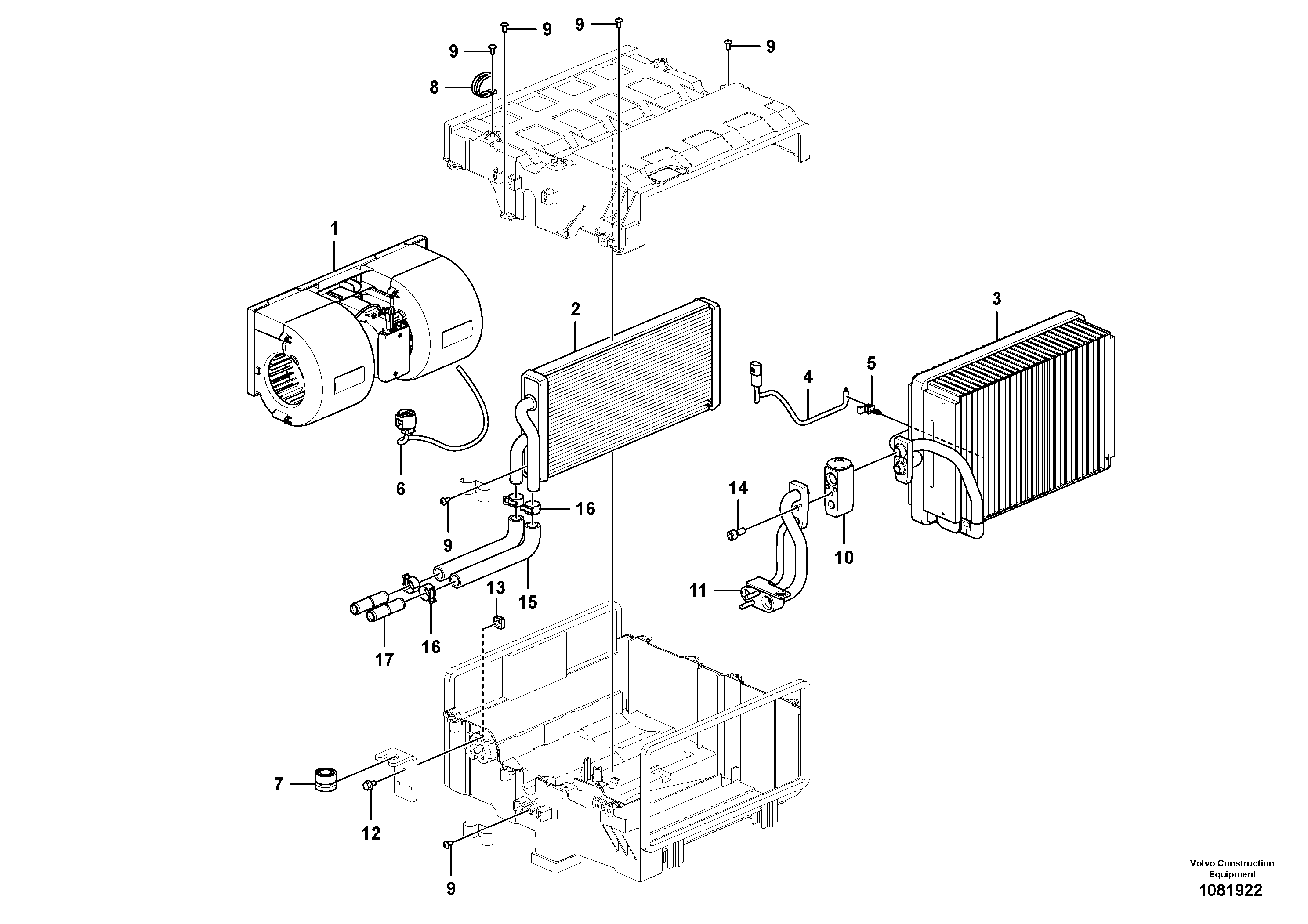 Extendible dipper Cylinder VOE14680596 VOLVO