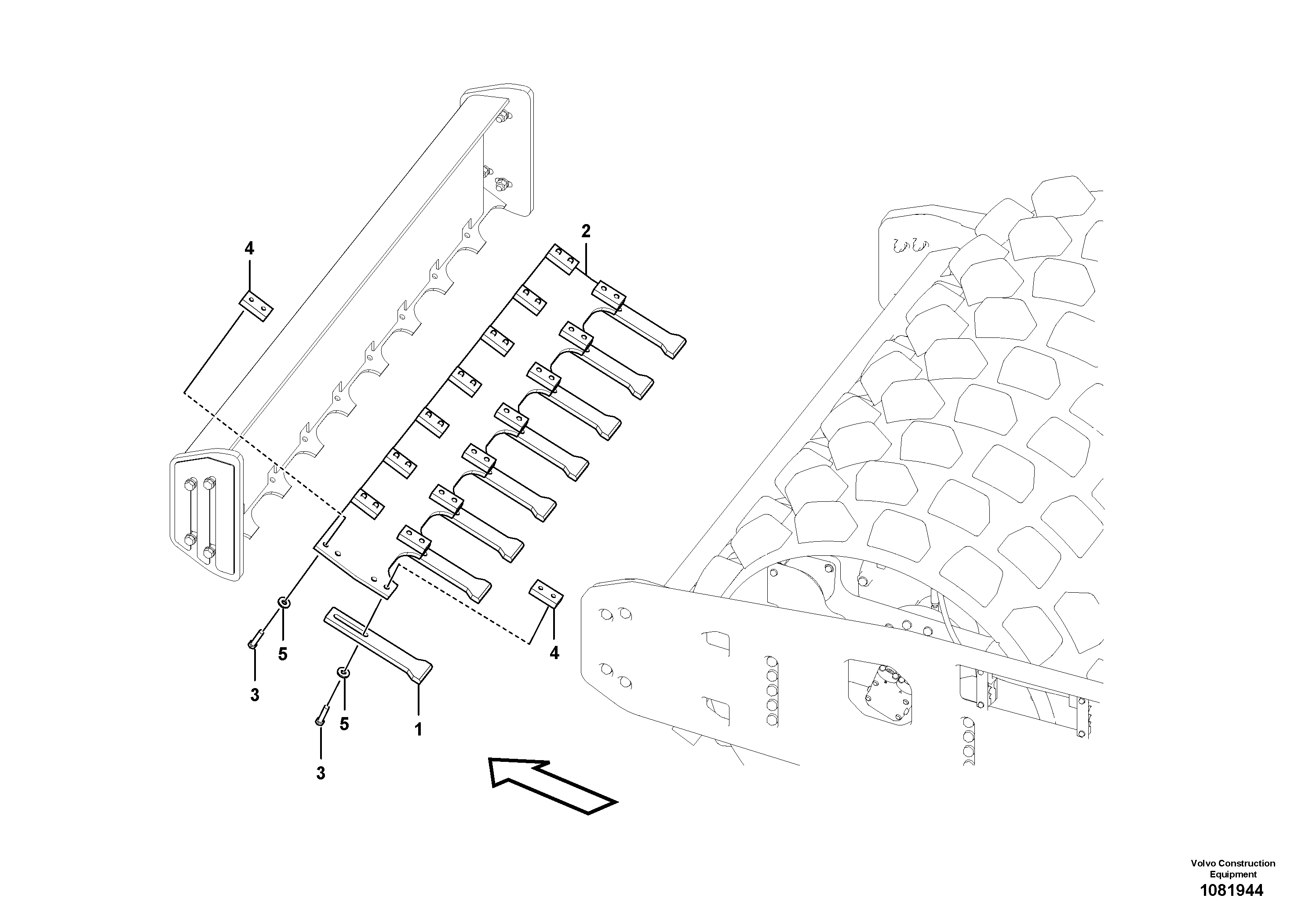 Seat frame VOE12814938 VOLVO