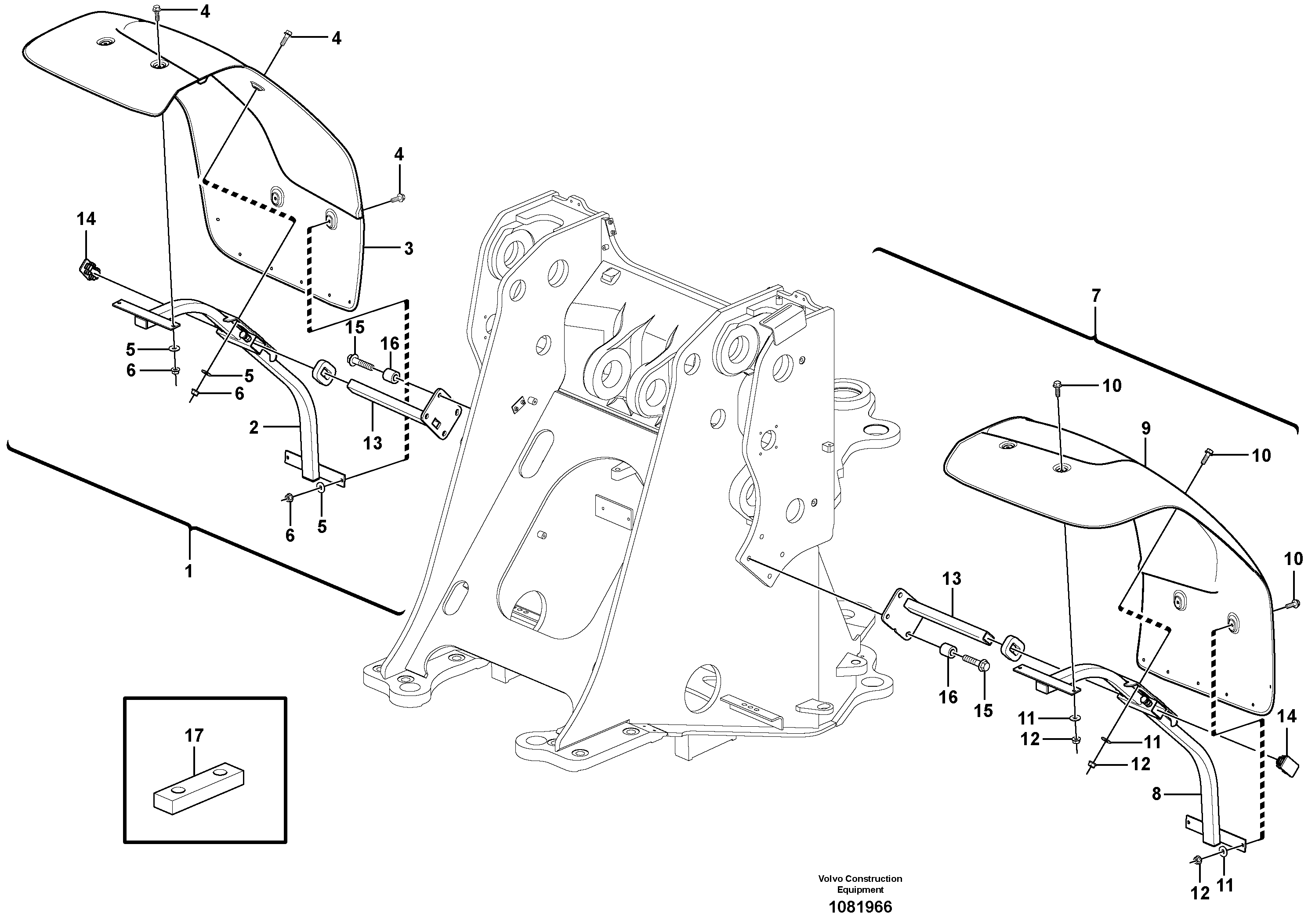 Gear Sel Fork VOE16663775 VOLVO