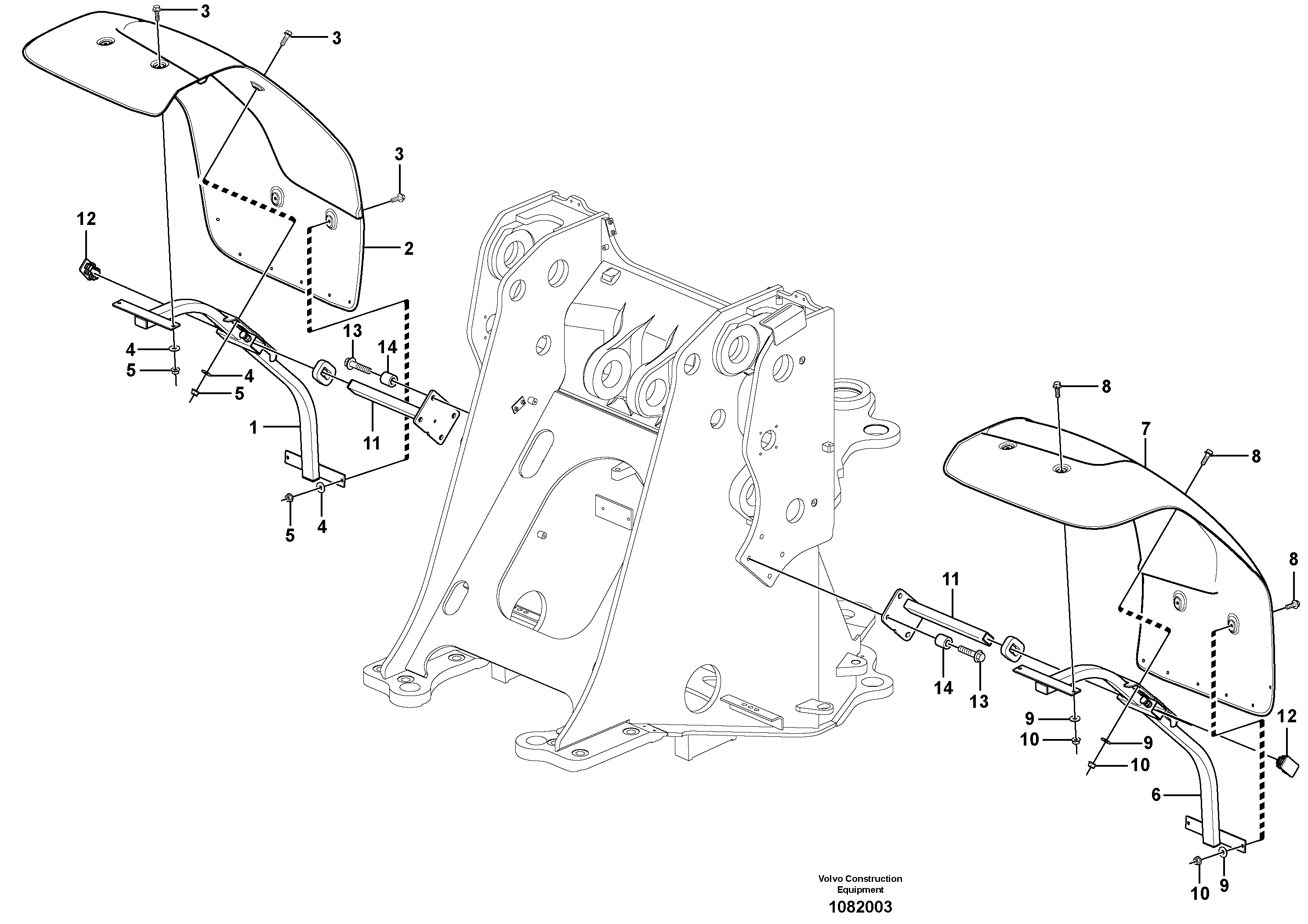 Cable harness,upper.s VOE15121065 VOLVO