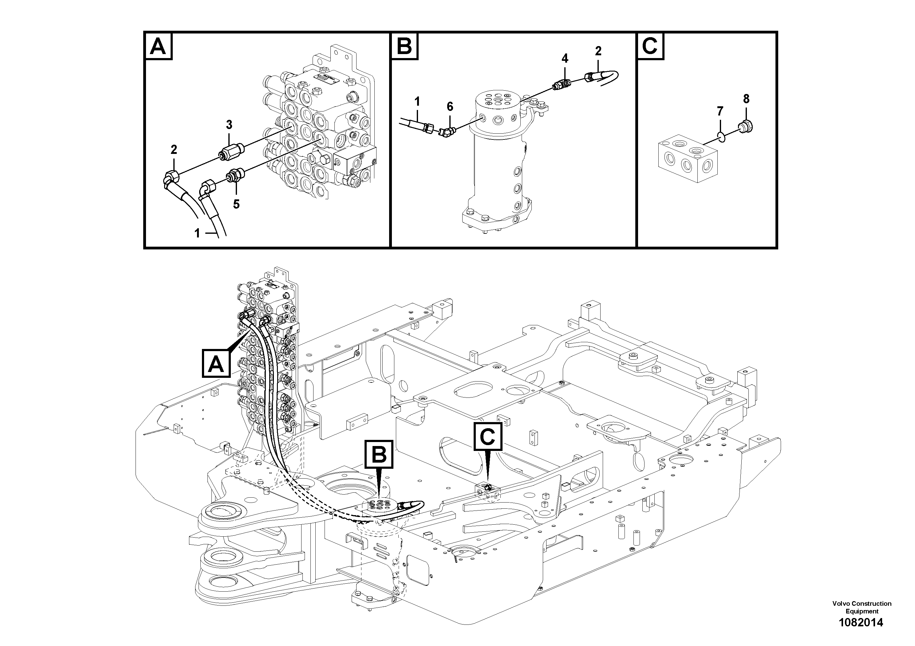 Timing gear casing VOE936545 VOLVO