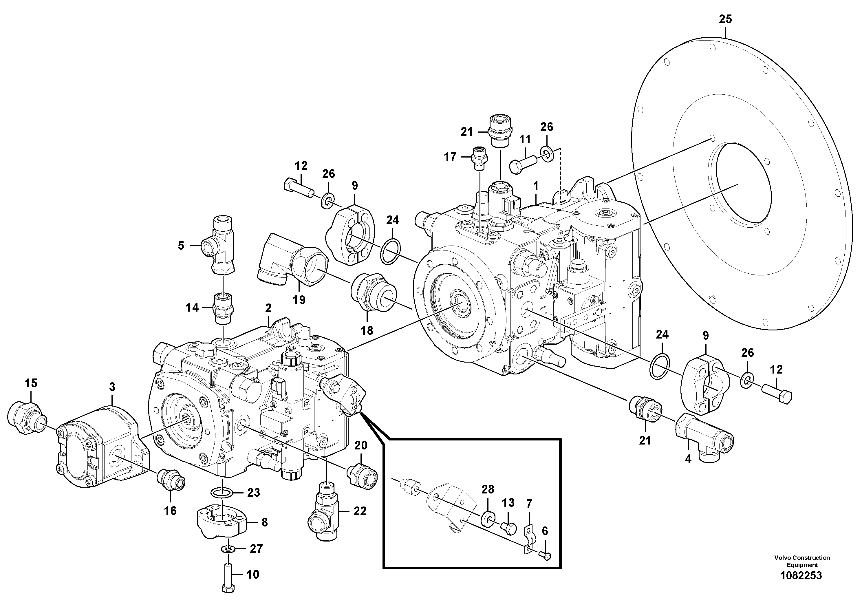 Hydraulic Pump VOE12801649 VOLVO