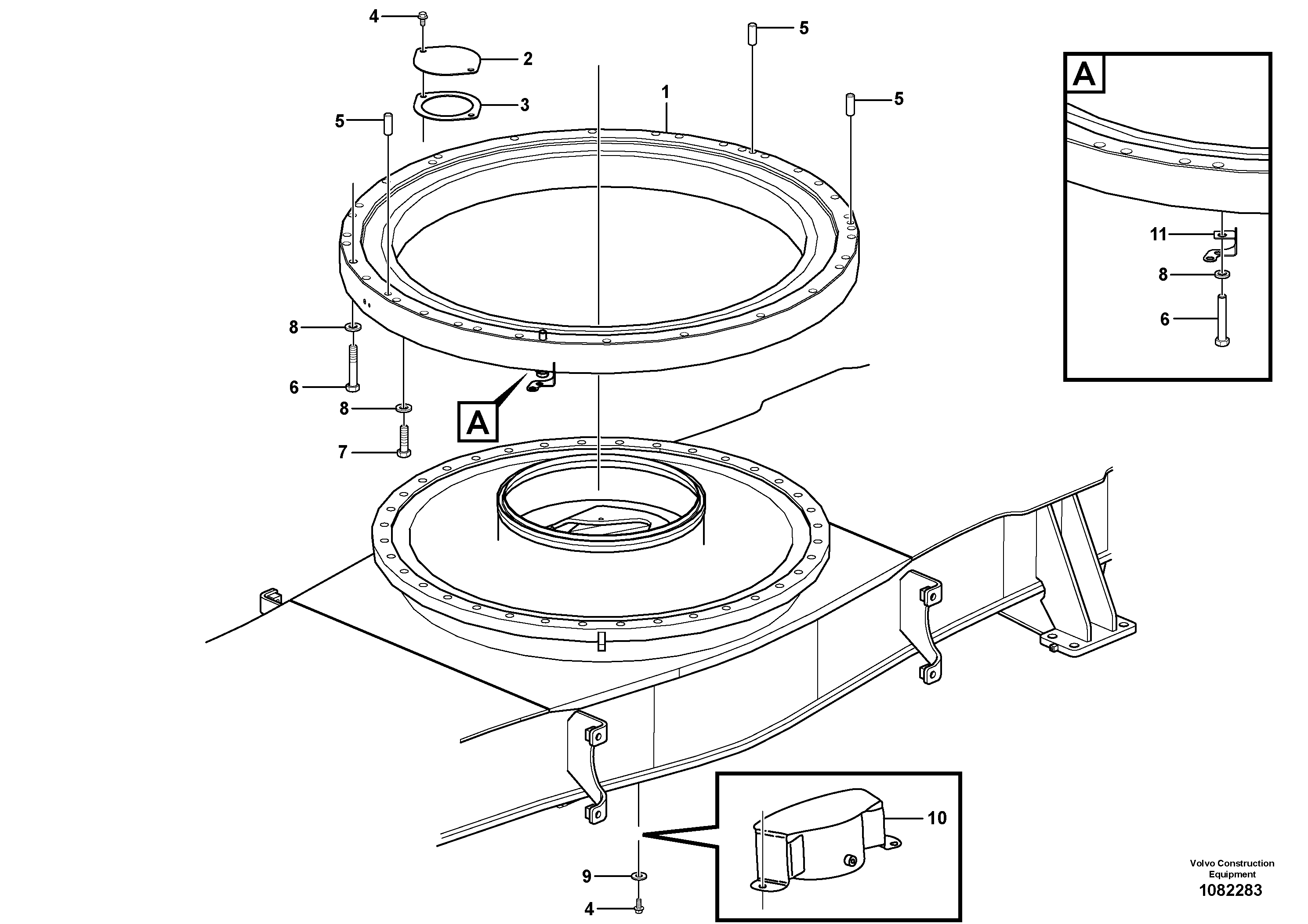 Seat frame VOE14673568 VOLVO
