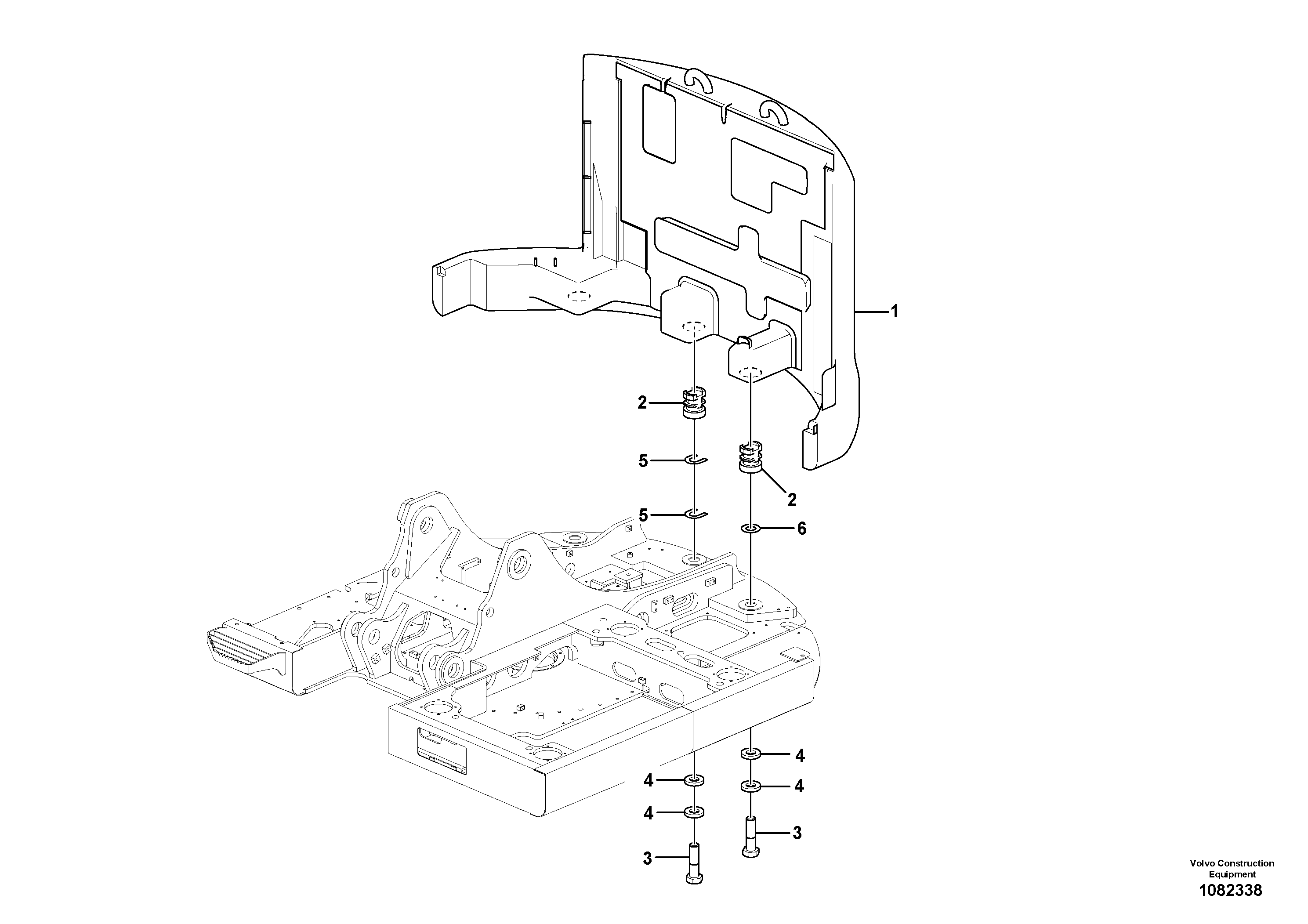 Bulkhead grommet VOE14668355 VOLVO