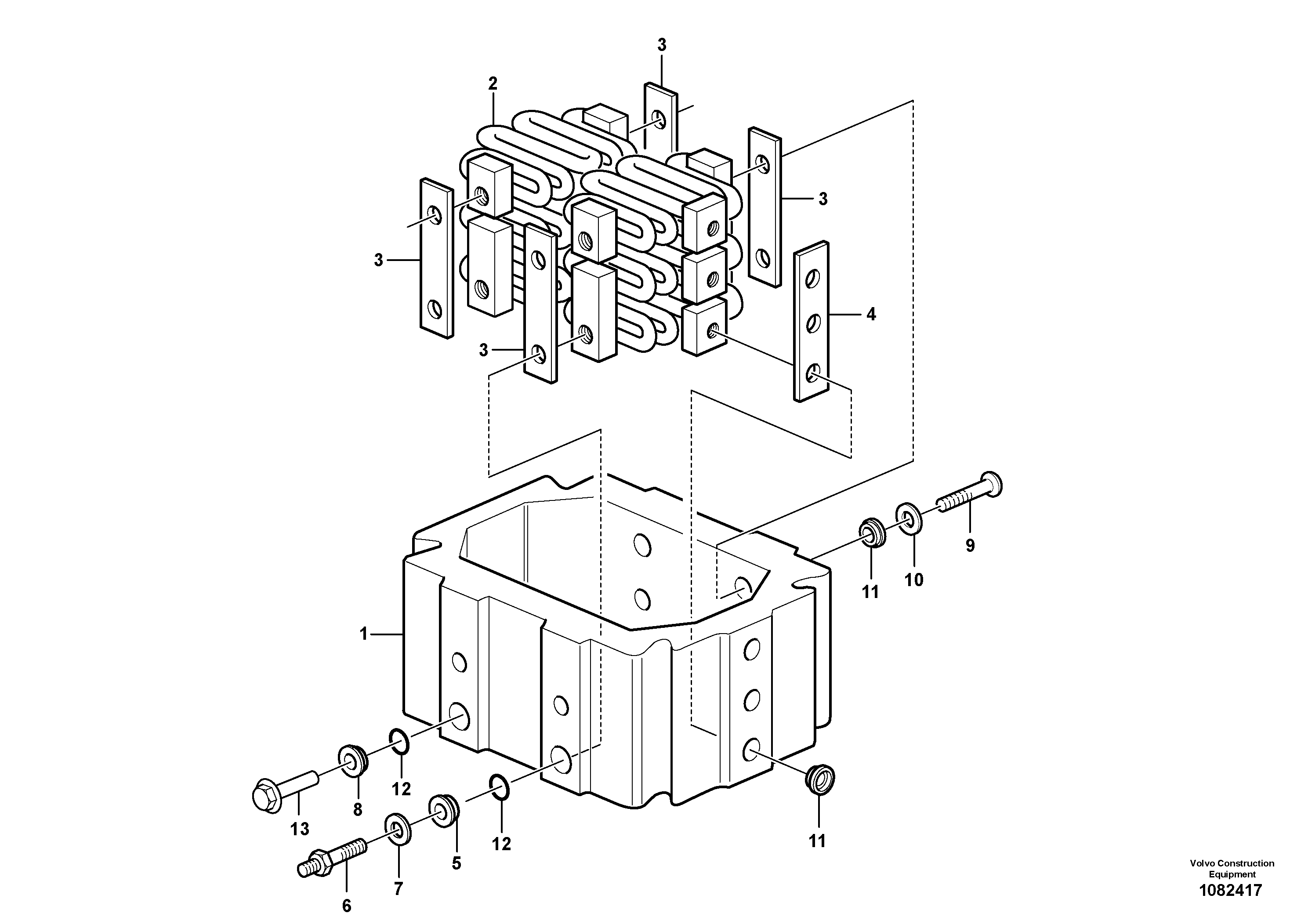 Intermediate housing VOE22504349 VOLVO