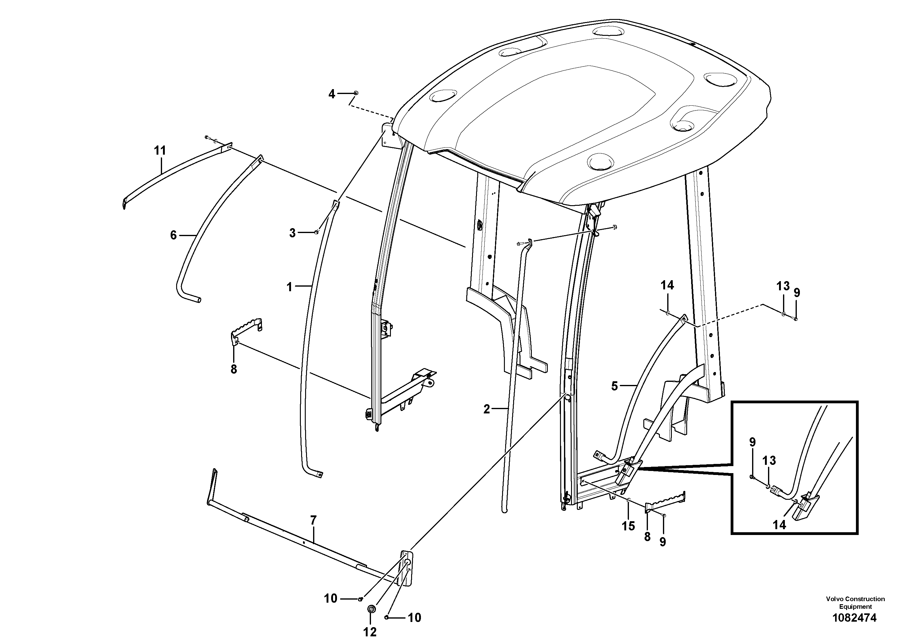 Map Read Lamp VOE15188065 VOLVO