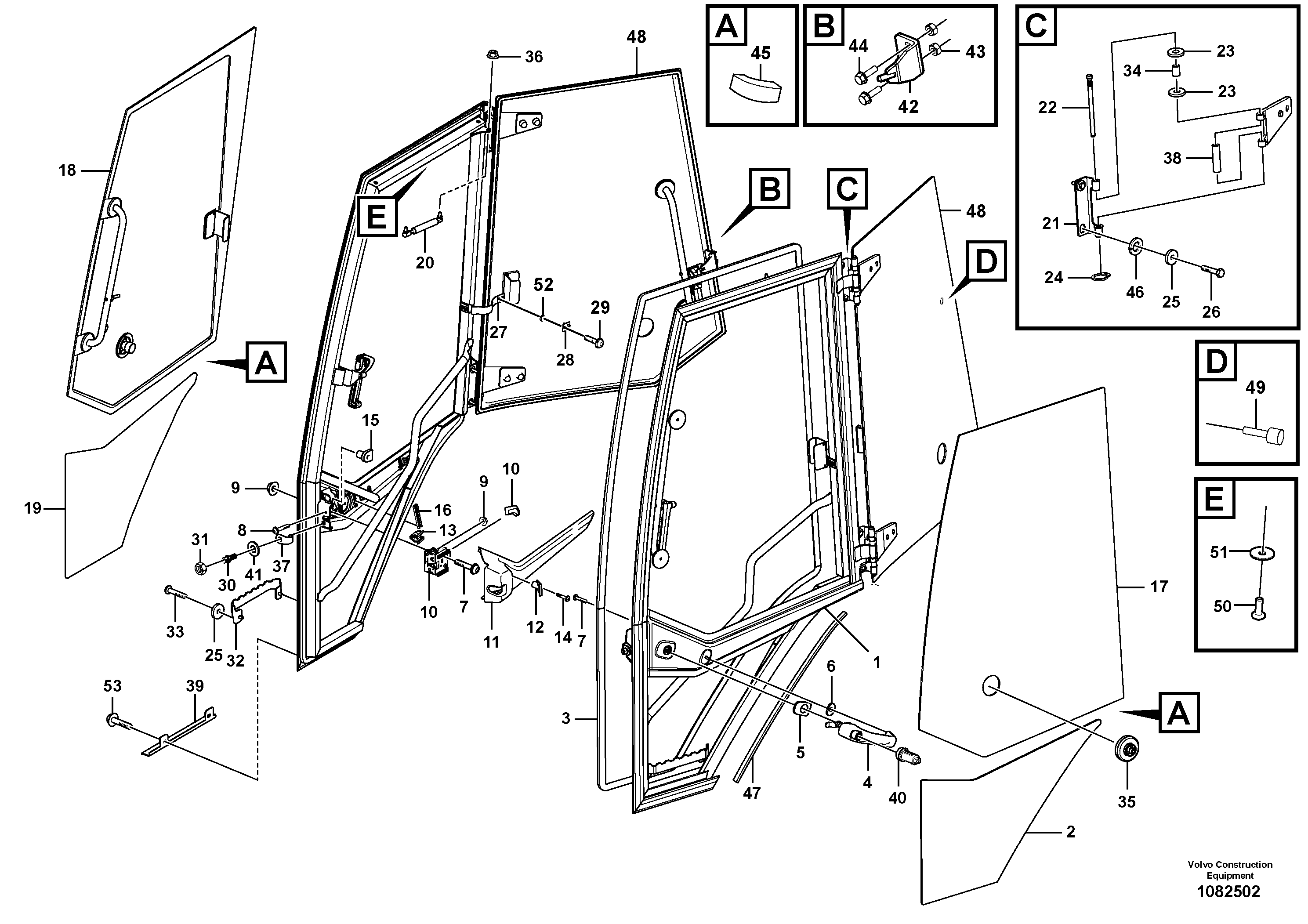 O-ring, nut, washer VOE16246905 VOLVO