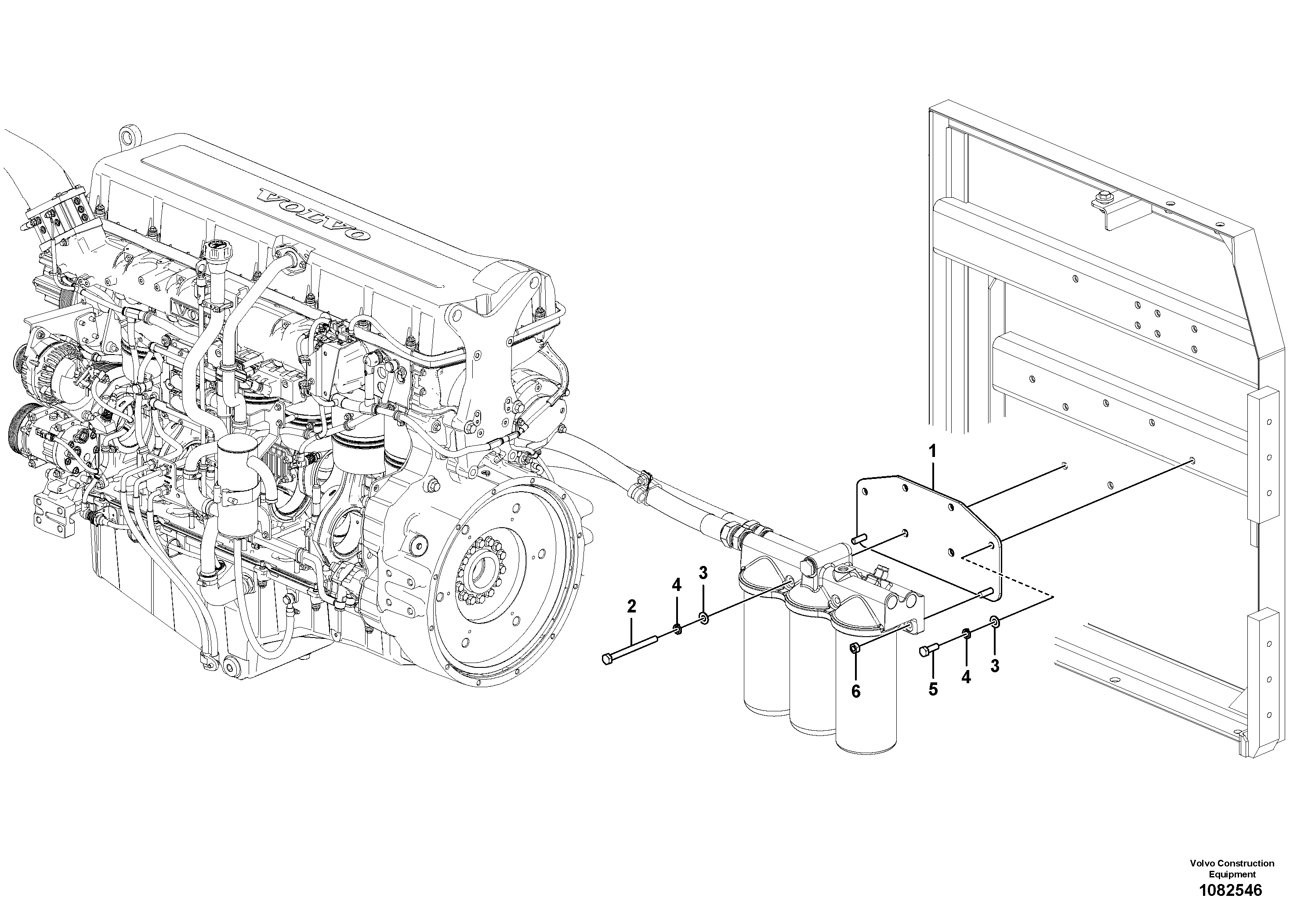 Mounting rail VOE997936 VOLVO
