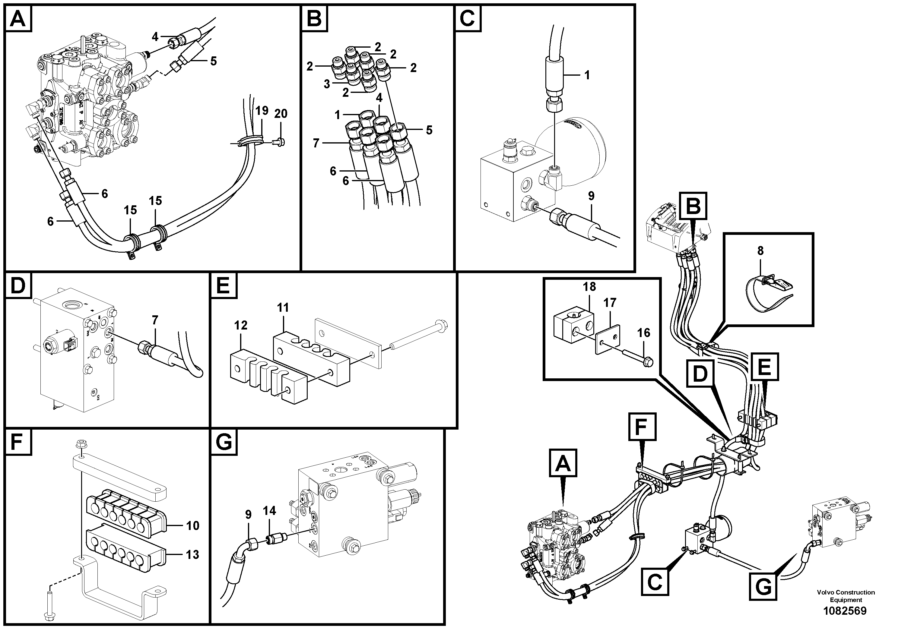 Hose assembly VOE16049809 VOLVO