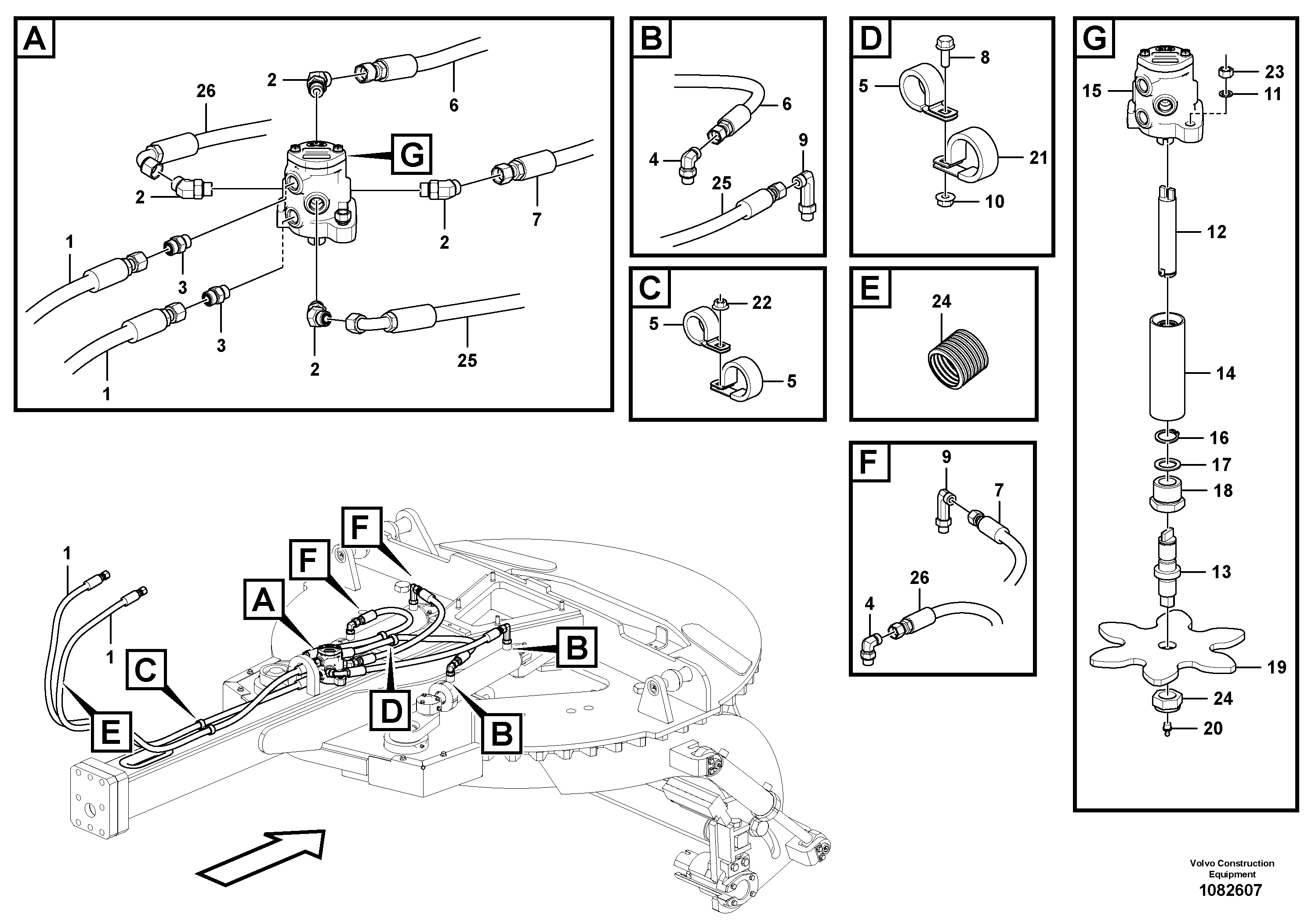 Timing gear casing VOE16262060 VOLVO