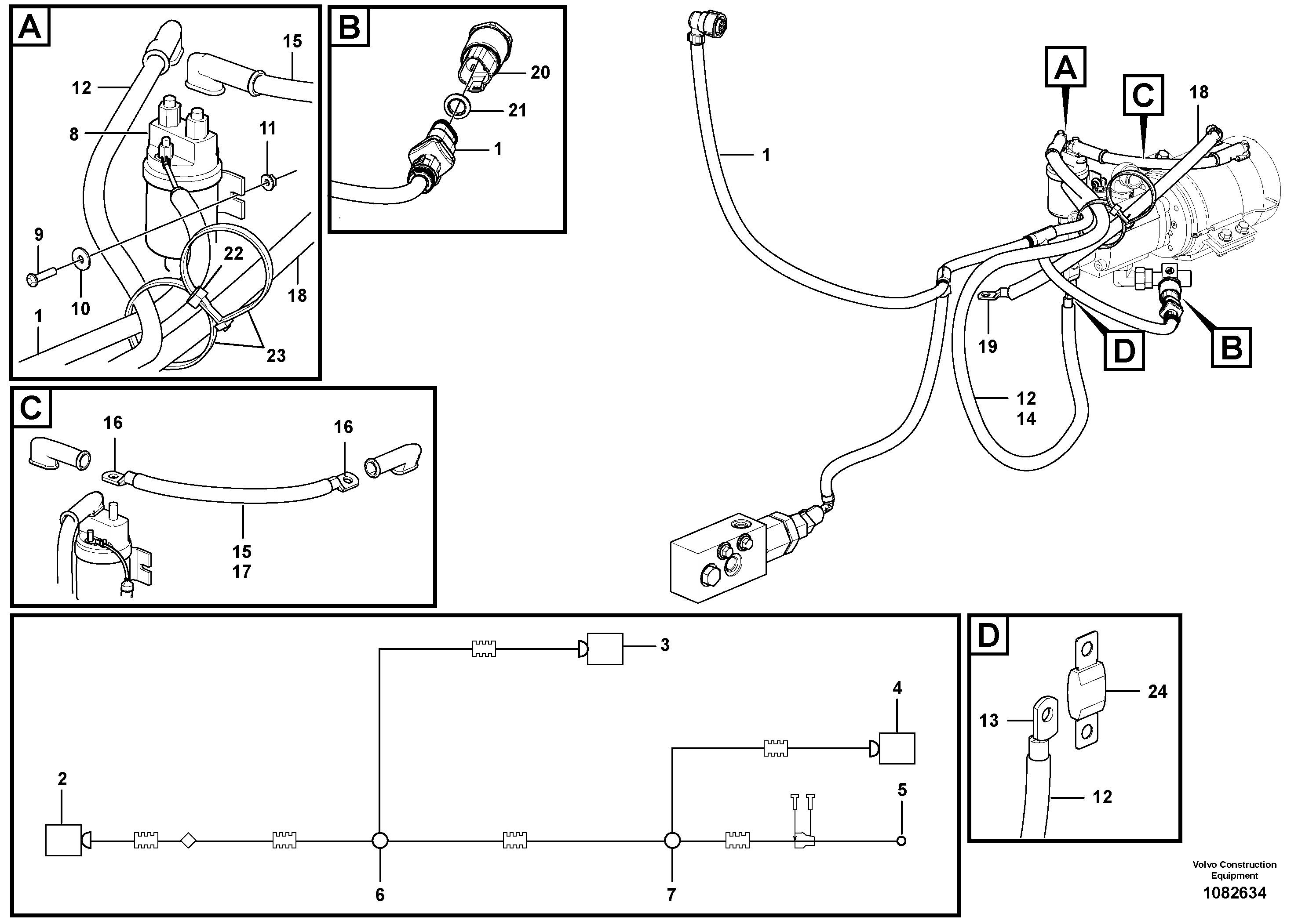 Radio Support VOE16038539 VOLVO