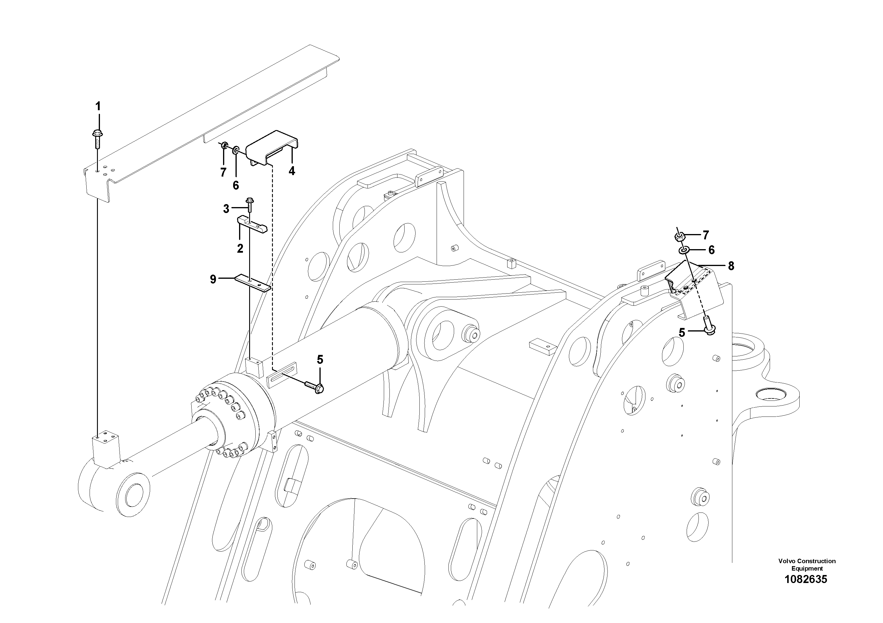 Seat frame VOE16050455 VOLVO