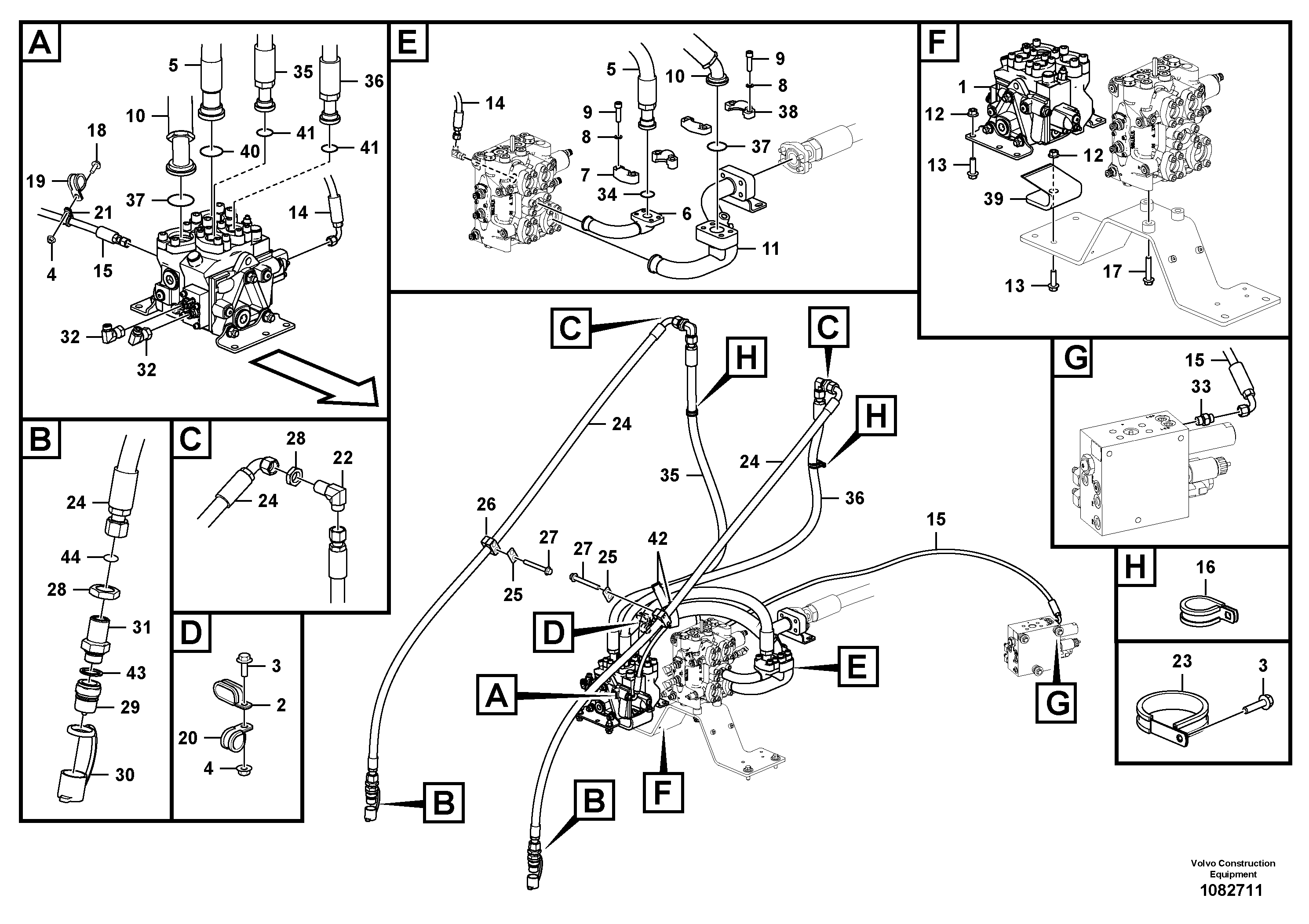 Timing gear casing VOE937076 VOLVO