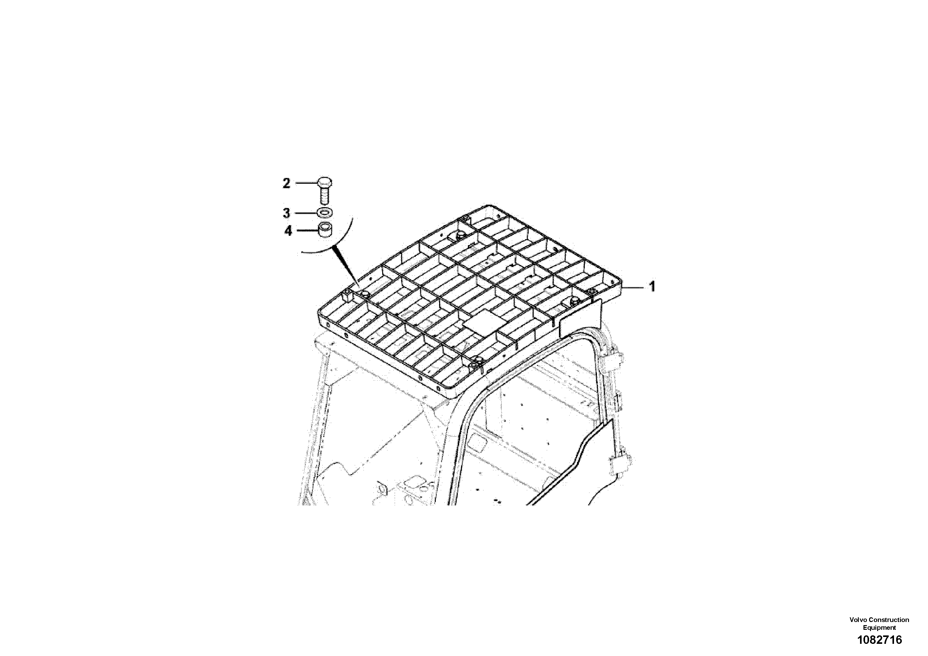 Bulkhead grommet VOE17444747 VOLVO