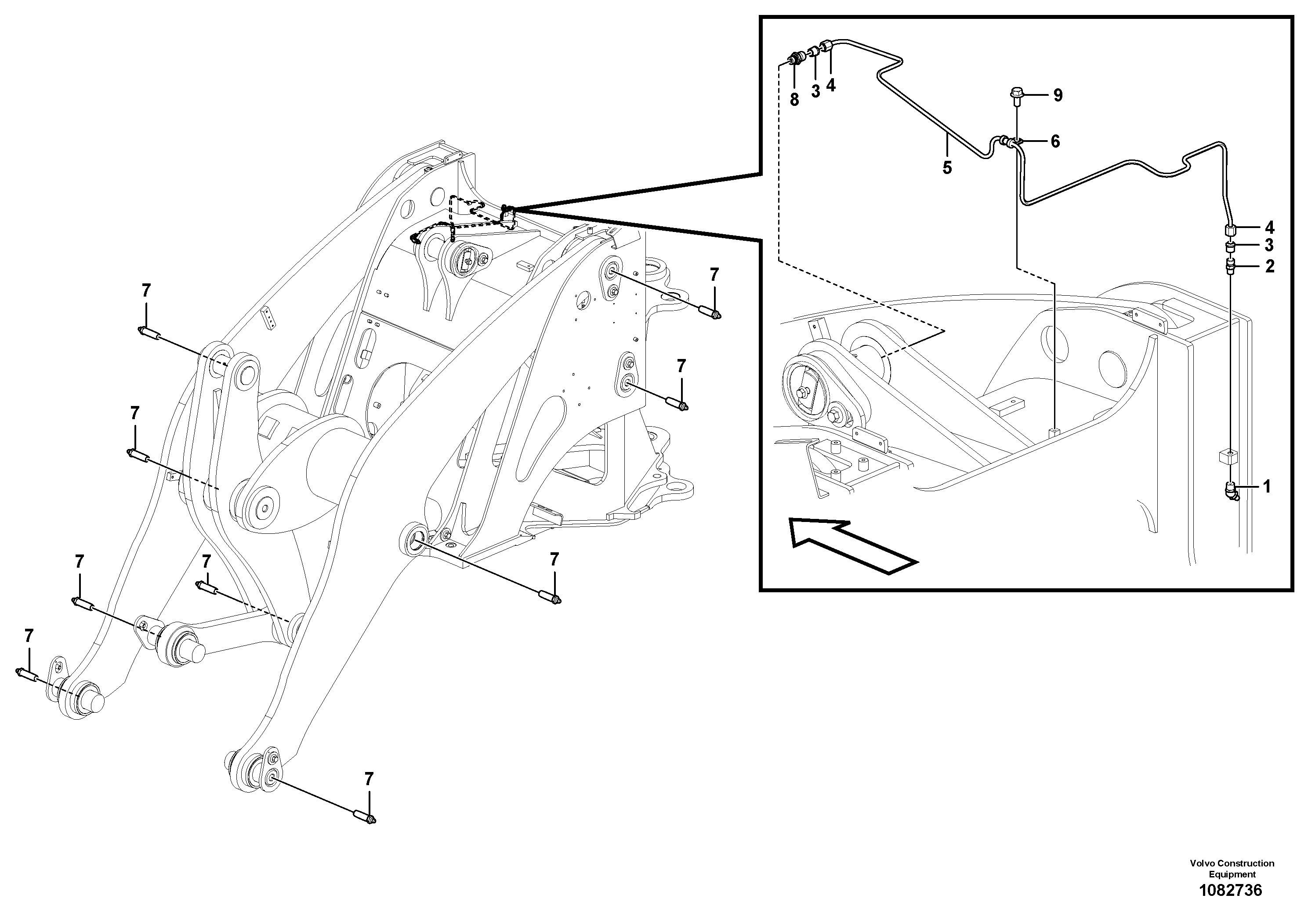 Lubricating Pip VOE16049461 VOLVO